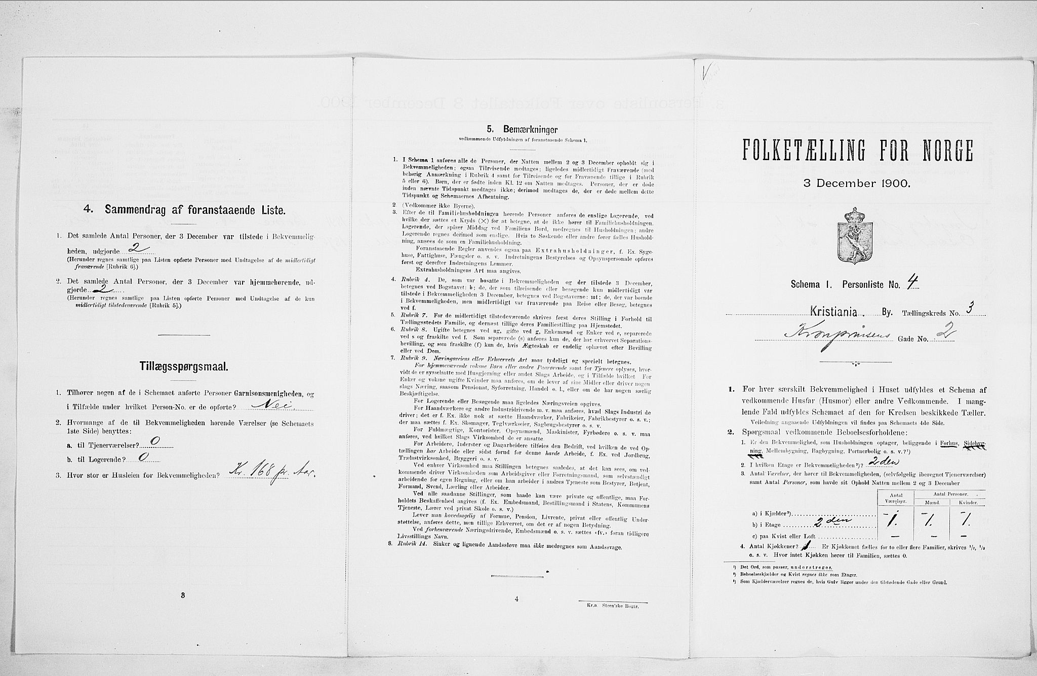 SAO, 1900 census for Kristiania, 1900, p. 49755