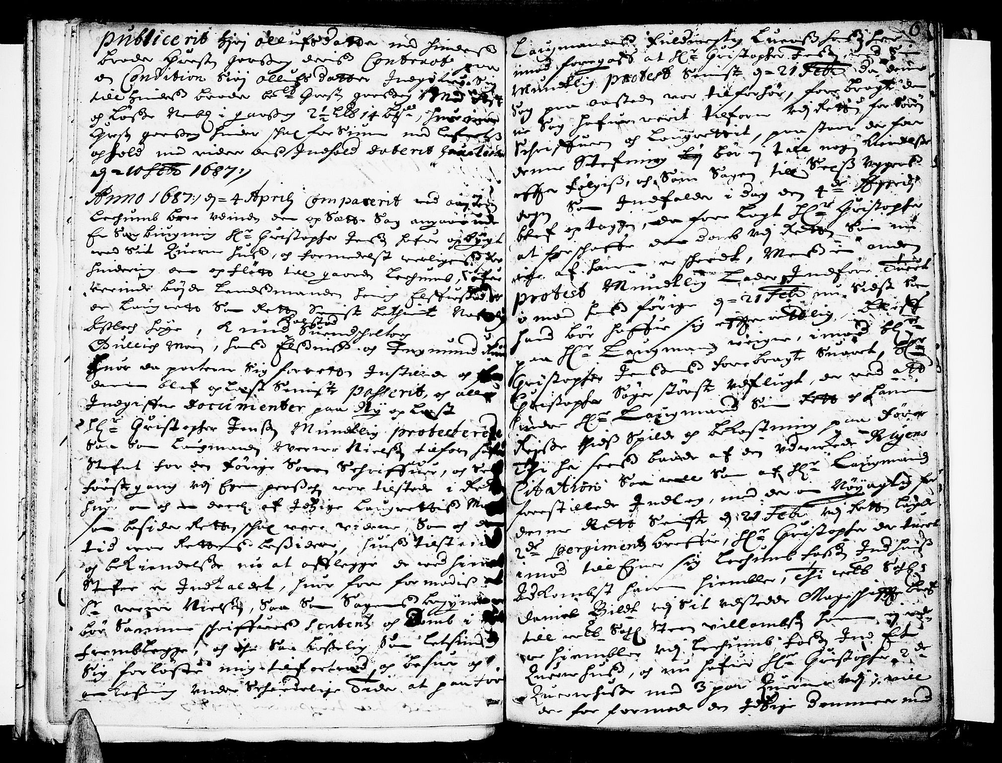 Heggen og Frøland sorenskriveri I, AV/SAO-A-11556/F/Fb/L0024: Tingbok, 1686-1690, p. 5b-6a