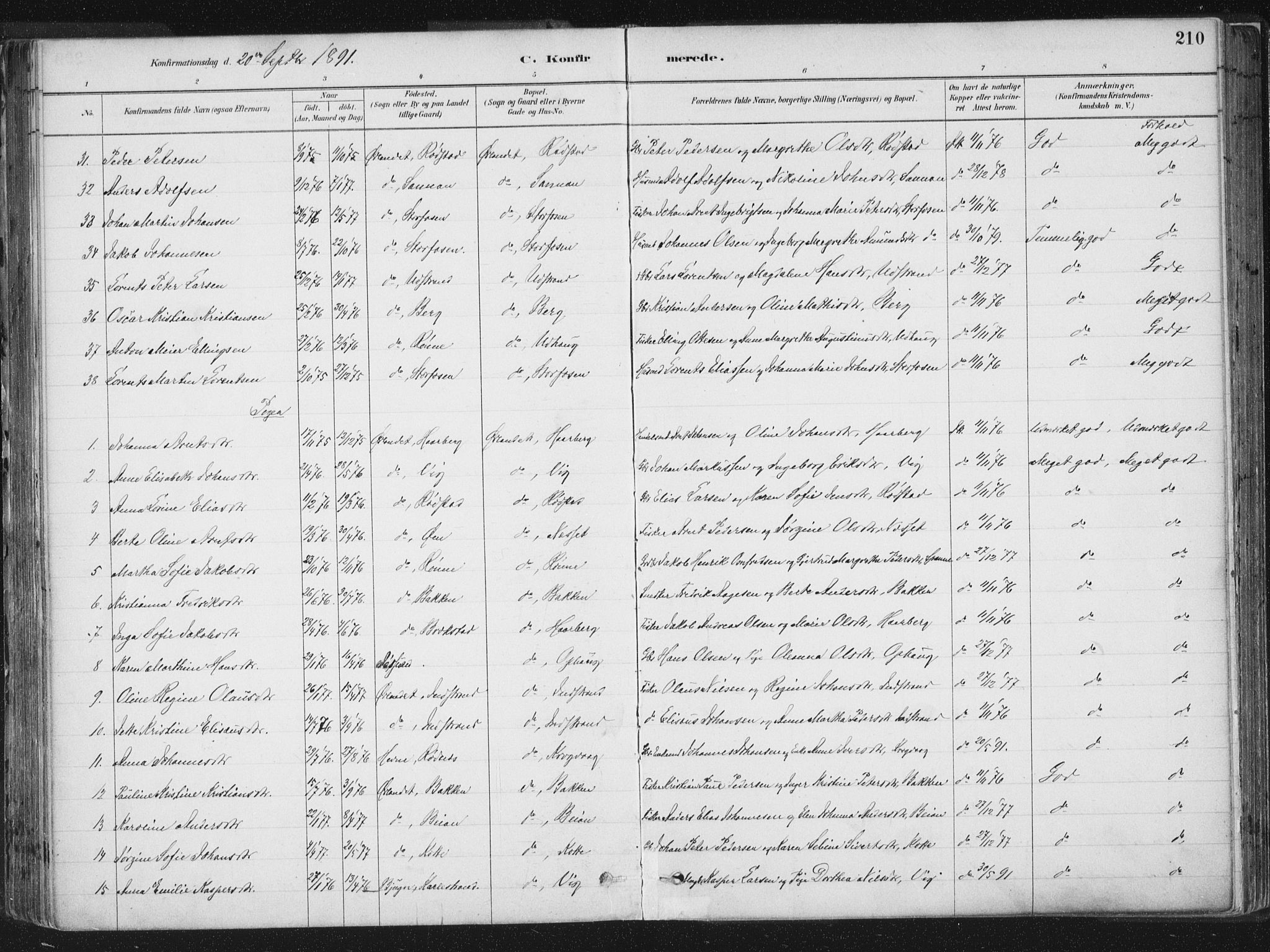 Ministerialprotokoller, klokkerbøker og fødselsregistre - Sør-Trøndelag, AV/SAT-A-1456/659/L0739: Parish register (official) no. 659A09, 1879-1893, p. 210