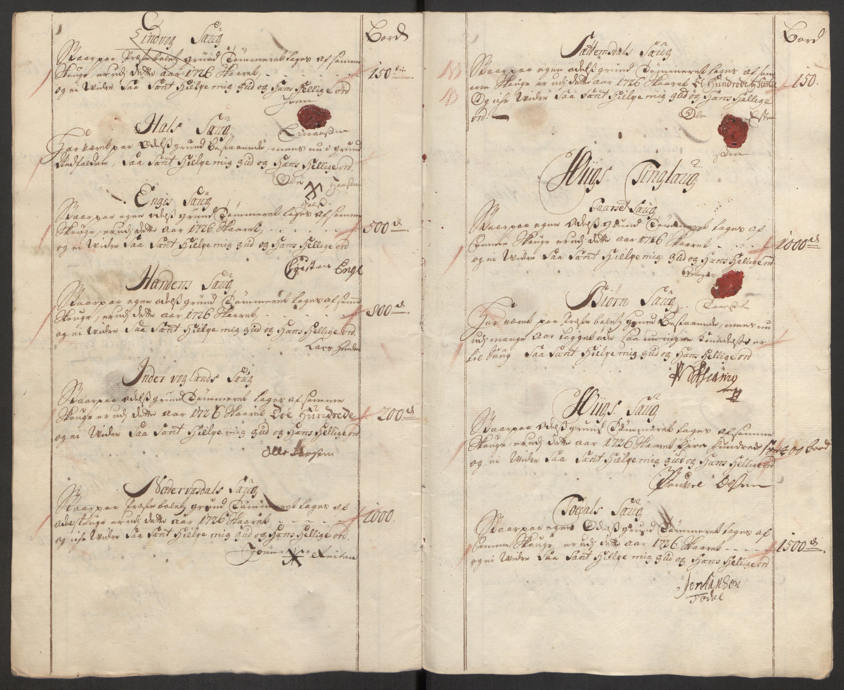 Rentekammeret inntil 1814, Reviderte regnskaper, Fogderegnskap, AV/RA-EA-4092/R56/L3759: Fogderegnskap Nordmøre, 1726, p. 124