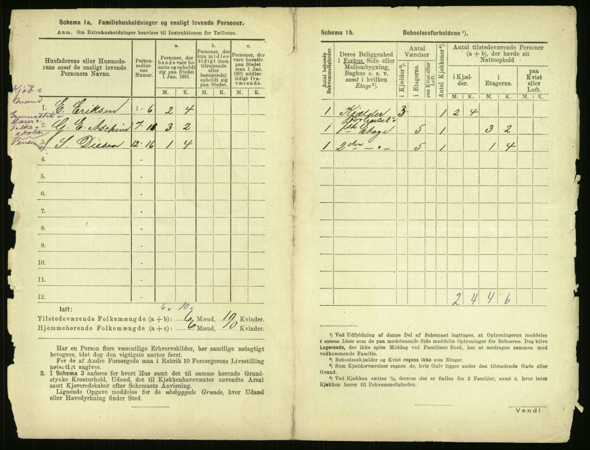 RA, 1891 census for 0301 Kristiania, 1891, p. 166351