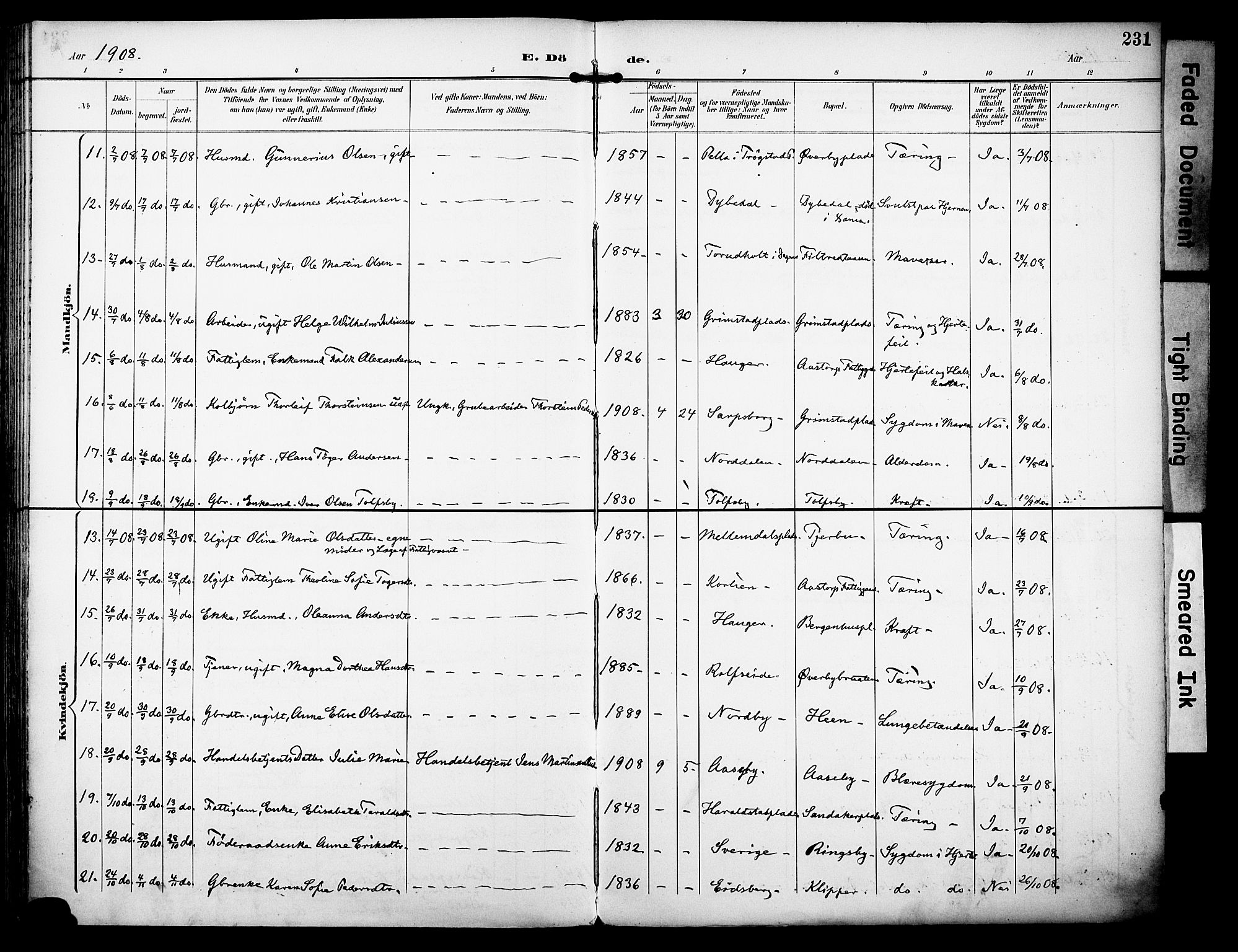 Rakkestad prestekontor Kirkebøker, AV/SAO-A-2008/F/Fa/L0013: Parish register (official) no. I 13, 1894-1908, p. 231