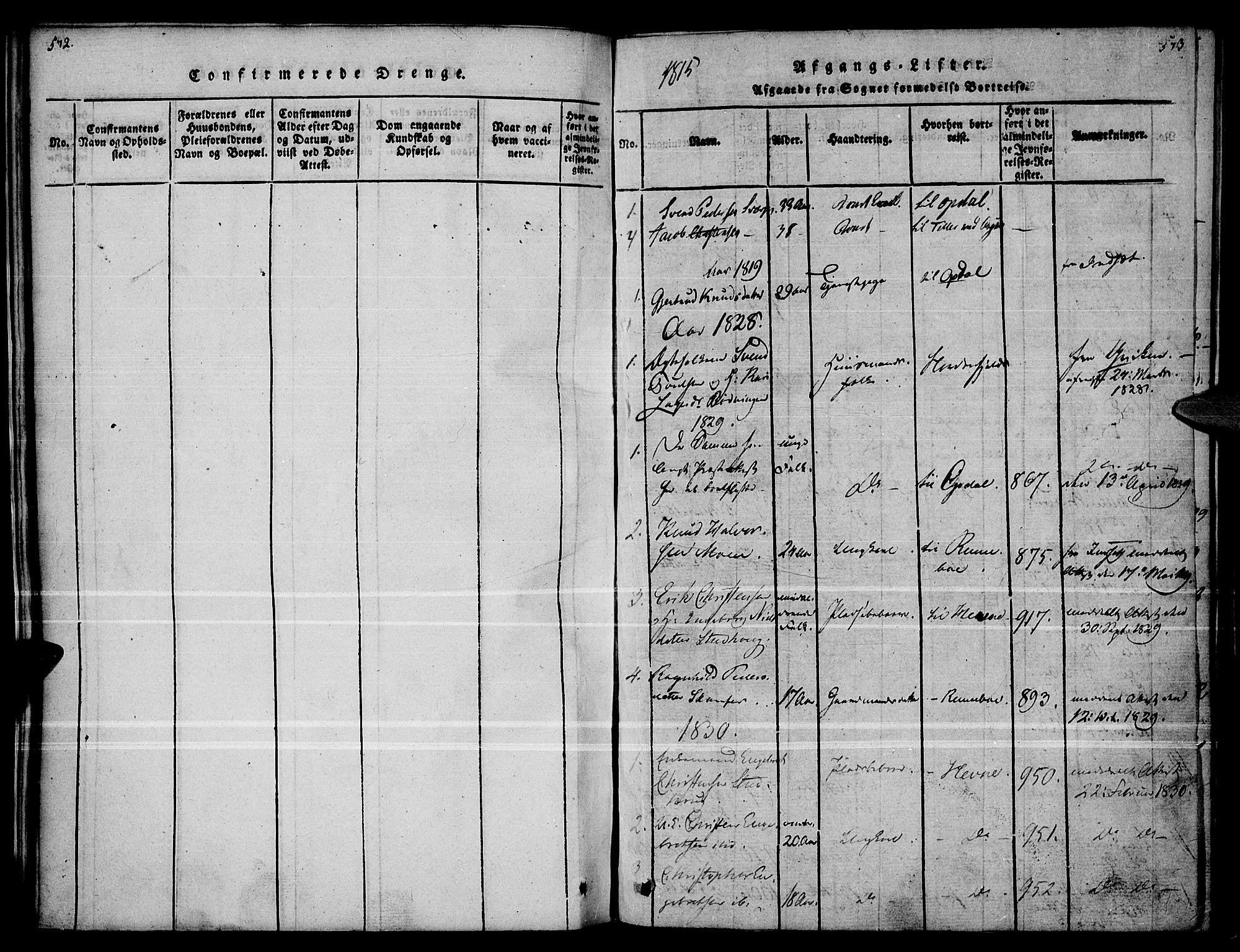 Kvikne prestekontor, SAH/PREST-064/H/Ha/Haa/L0004: Parish register (official) no. 4, 1815-1840, p. 572-573