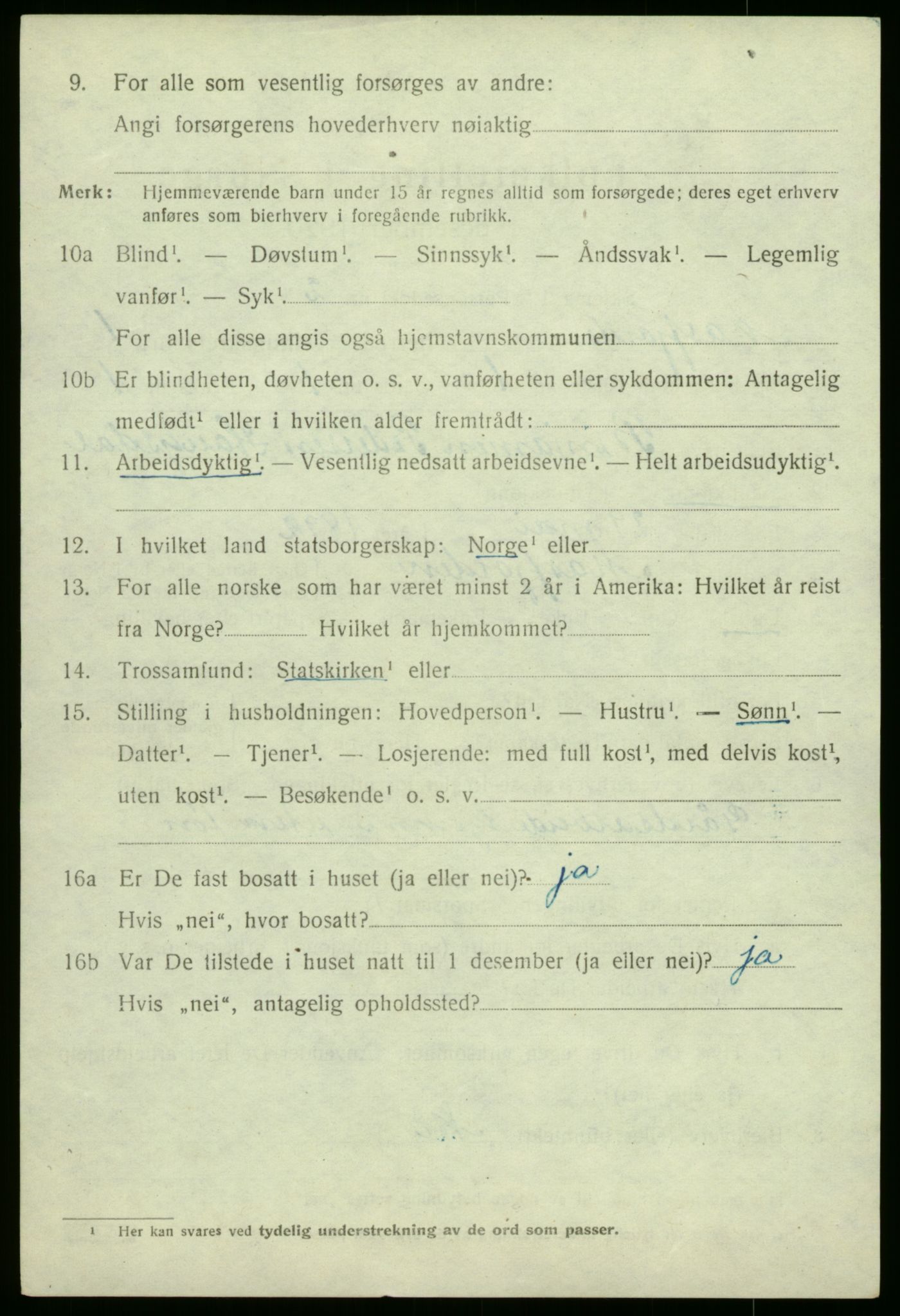 SAB, 1920 census for Masfjorden, 1920, p. 736