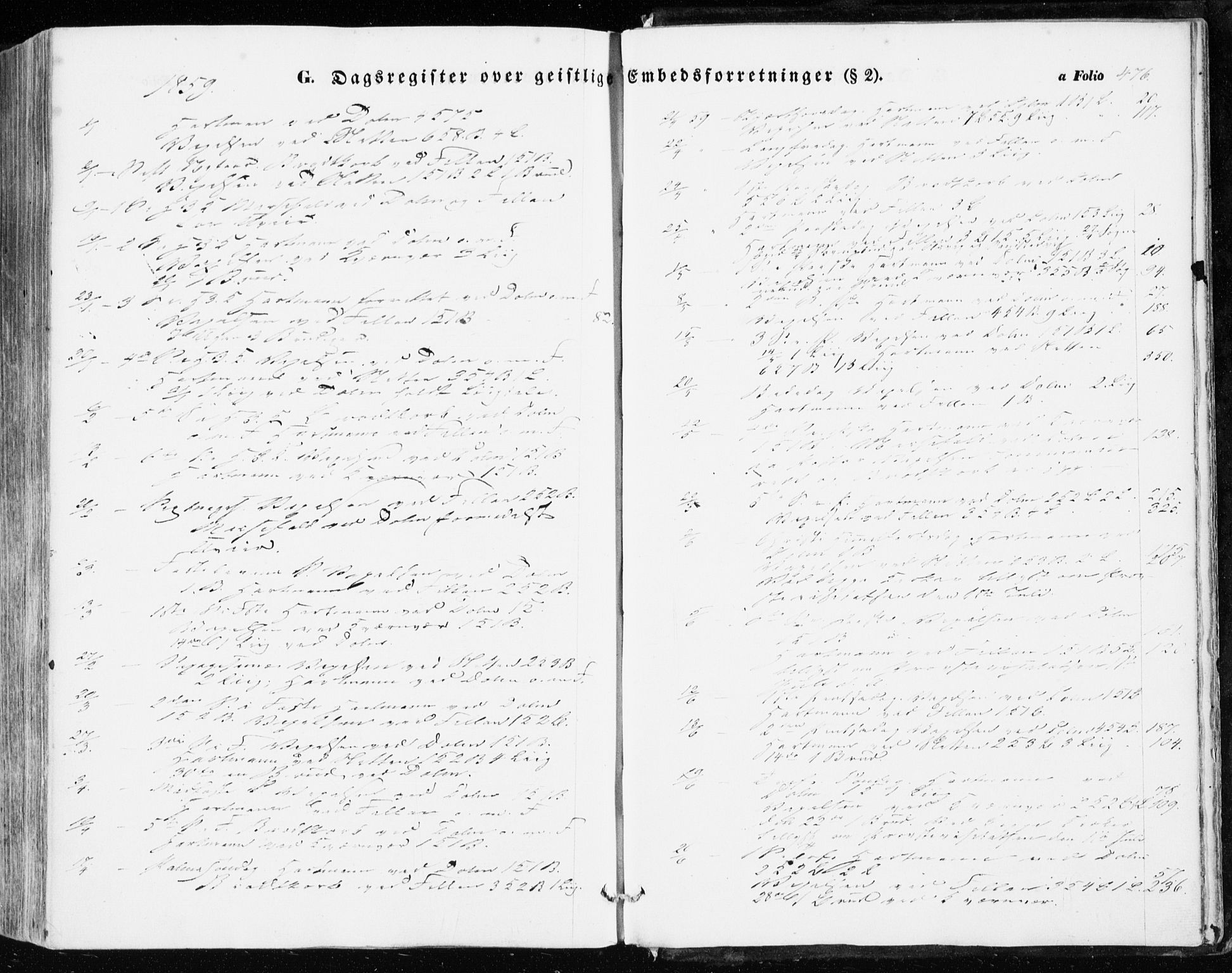 Ministerialprotokoller, klokkerbøker og fødselsregistre - Sør-Trøndelag, SAT/A-1456/634/L0530: Parish register (official) no. 634A06, 1852-1860, p. 476