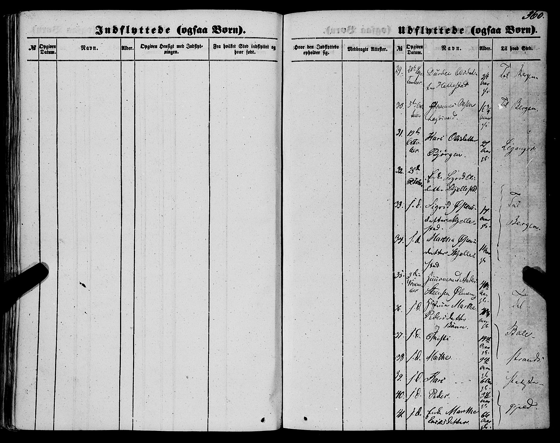 Sogndal sokneprestembete, AV/SAB-A-81301/H/Haa/Haaa/L0012II: Parish register (official) no. A 12II, 1847-1877, p. 360