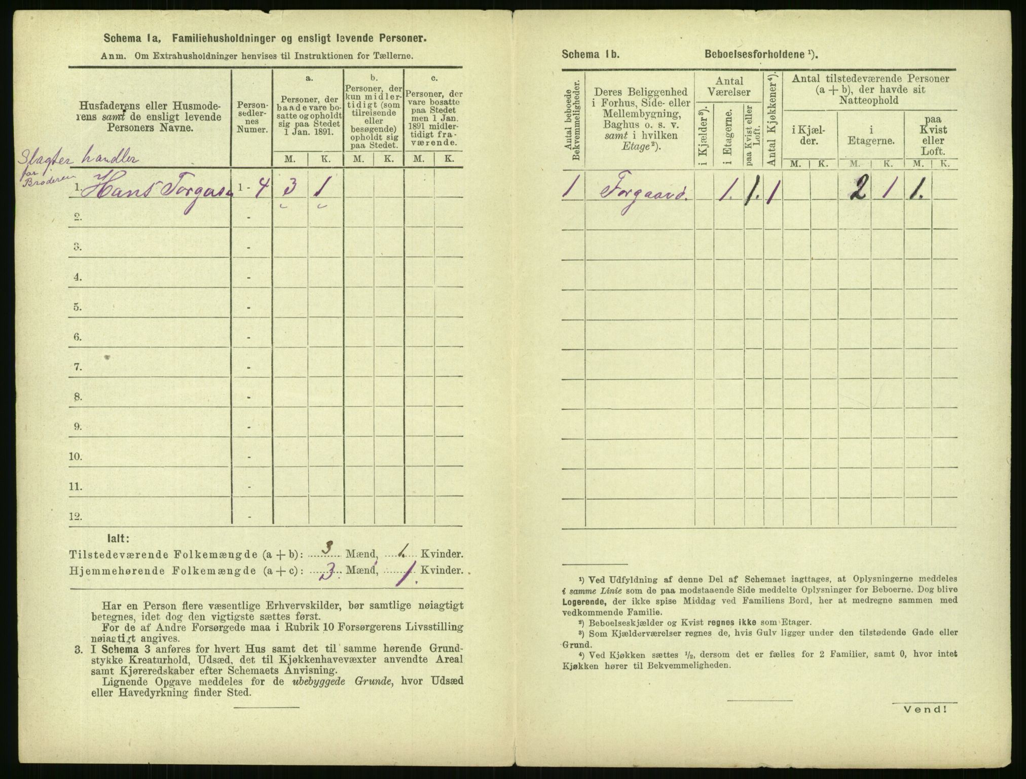 RA, 1891 census for 0301 Kristiania, 1891, p. 167485