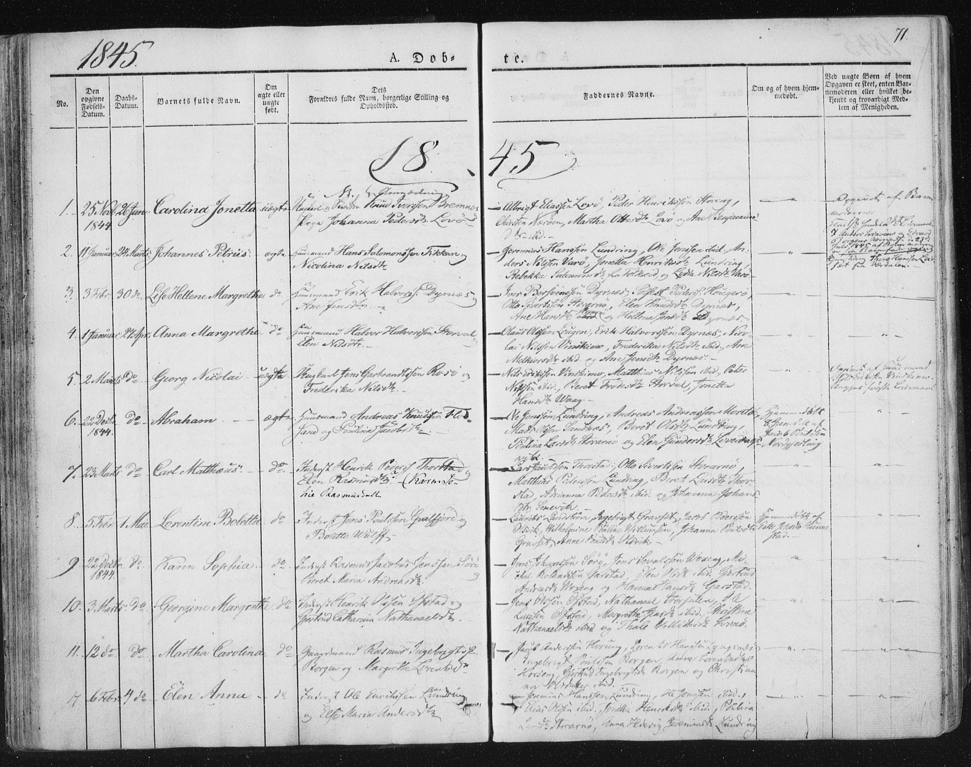 Ministerialprotokoller, klokkerbøker og fødselsregistre - Nord-Trøndelag, SAT/A-1458/784/L0669: Parish register (official) no. 784A04, 1829-1859, p. 71