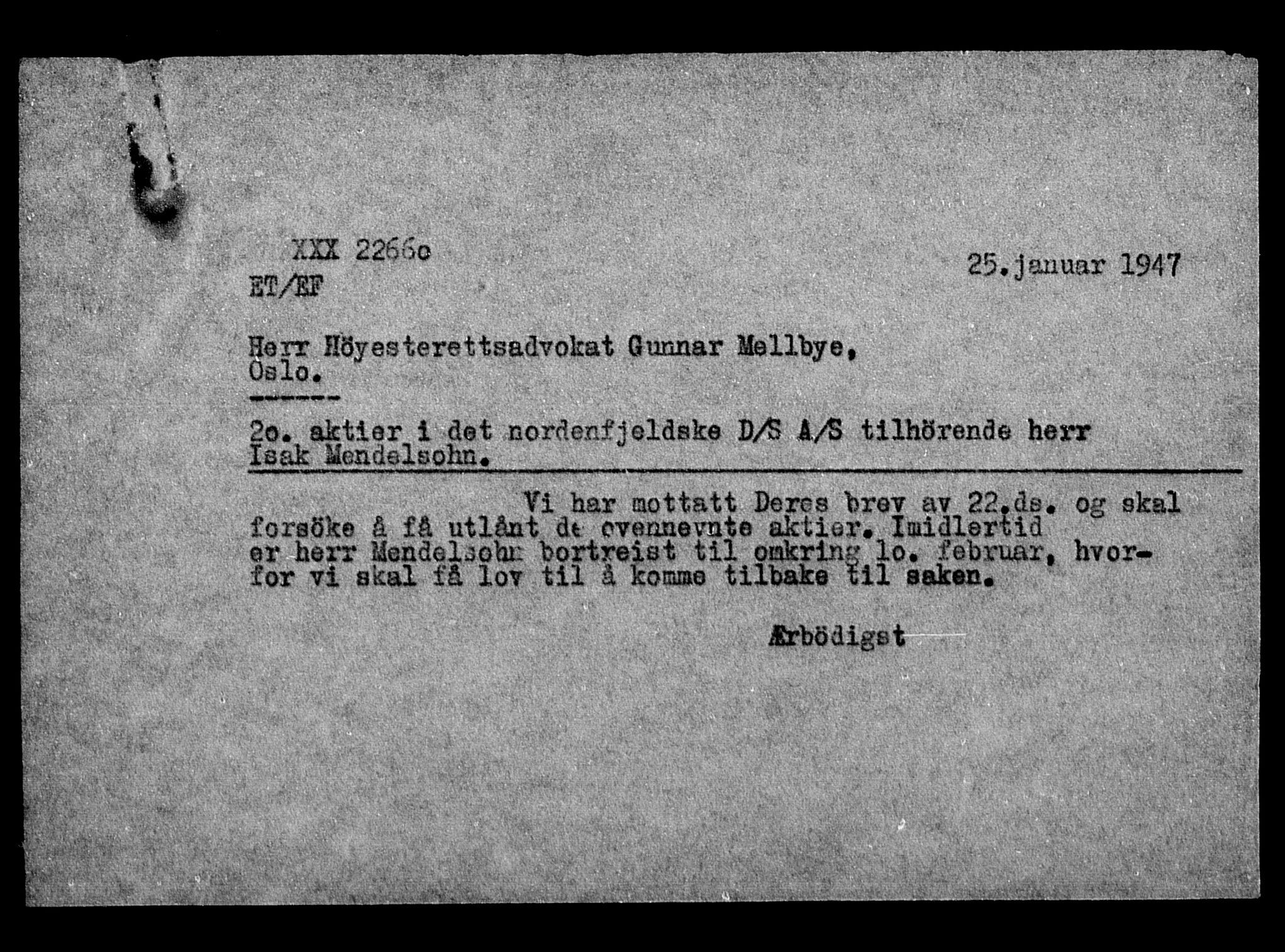 Justisdepartementet, Tilbakeføringskontoret for inndratte formuer, AV/RA-S-1564/H/Hc/Hca/L0909: --, 1945-1947, p. 27