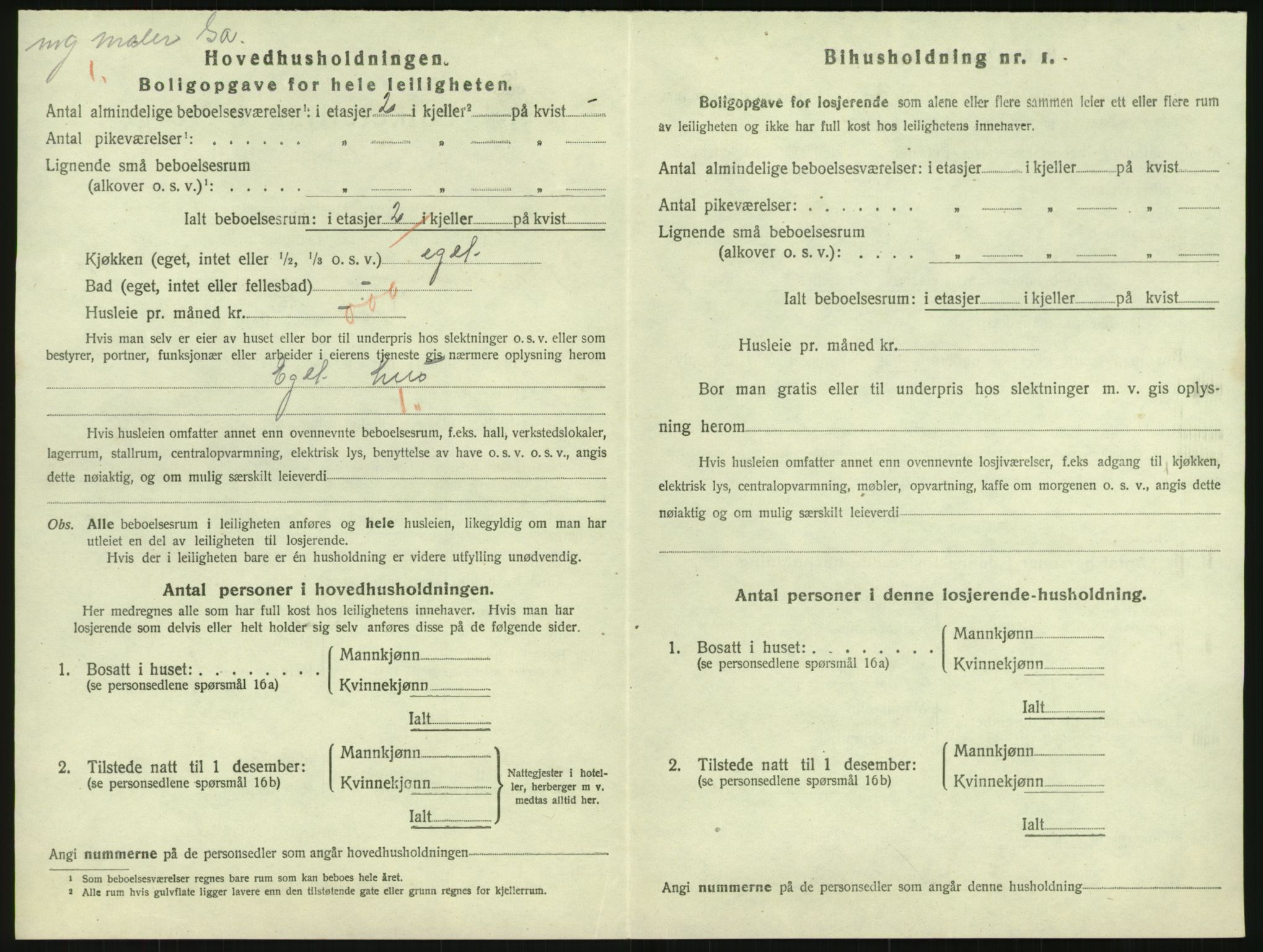 SAK, 1920 census for Grimstad, 1920, p. 2230