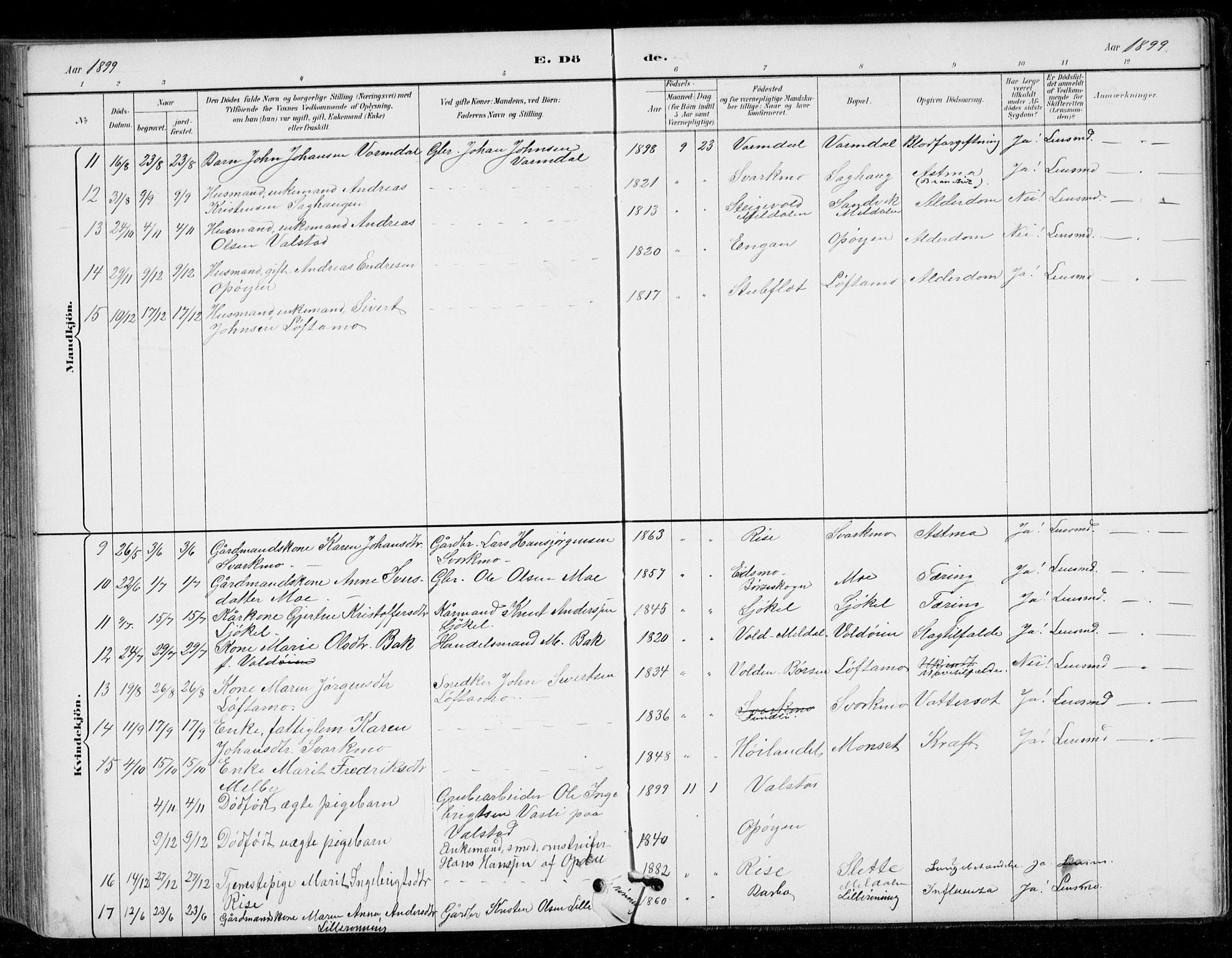 Ministerialprotokoller, klokkerbøker og fødselsregistre - Sør-Trøndelag, AV/SAT-A-1456/671/L0841: Parish register (official) no. 671A03, 1893-1915