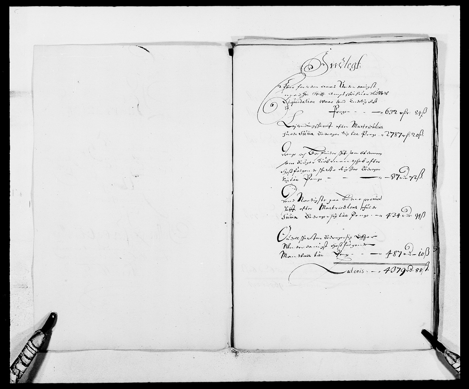 Rentekammeret inntil 1814, Reviderte regnskaper, Fogderegnskap, RA/EA-4092/R13/L0823: Fogderegnskap Solør, Odal og Østerdal, 1686, p. 3