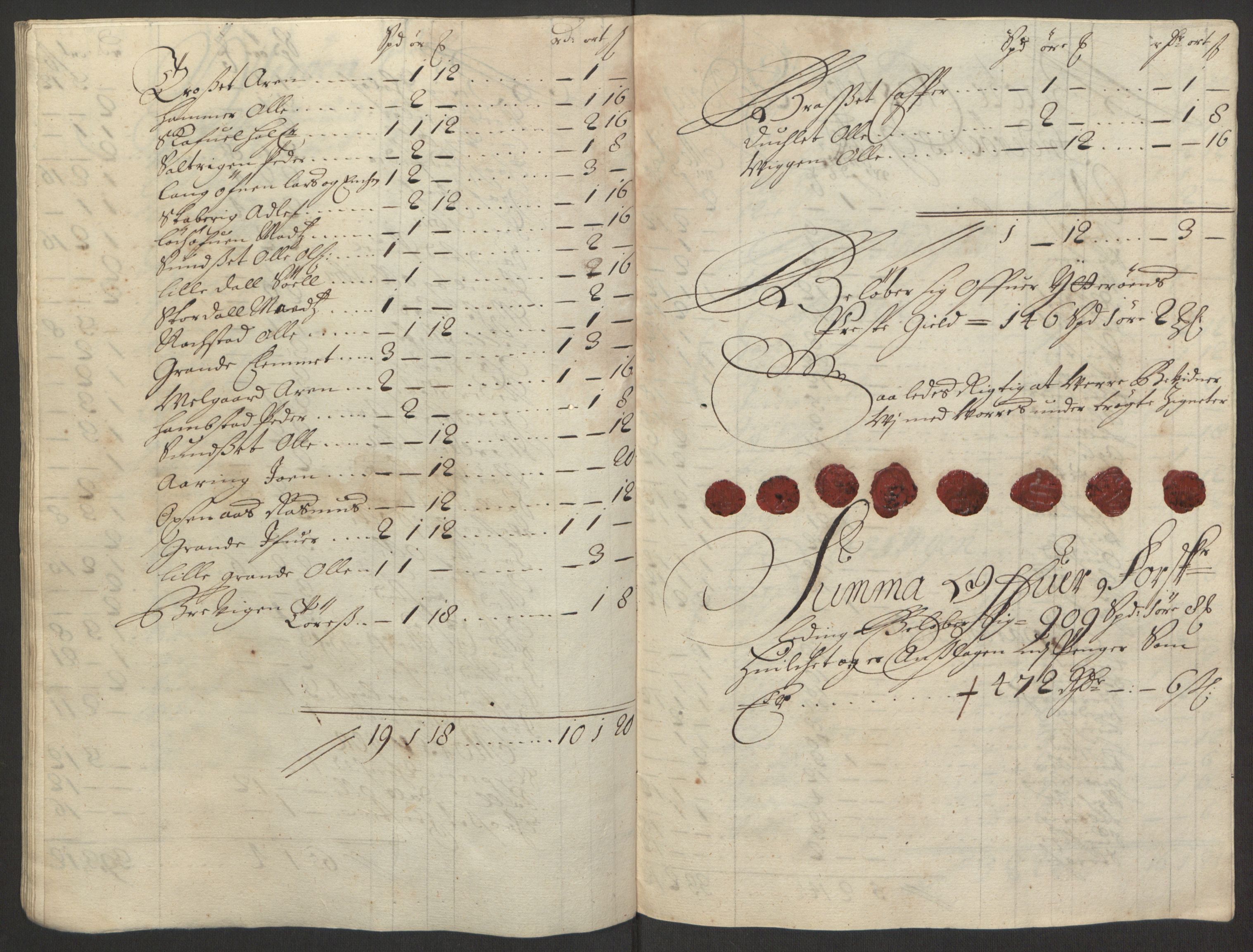 Rentekammeret inntil 1814, Reviderte regnskaper, Fogderegnskap, AV/RA-EA-4092/R63/L4308: Fogderegnskap Inderøy, 1692-1694, p. 187