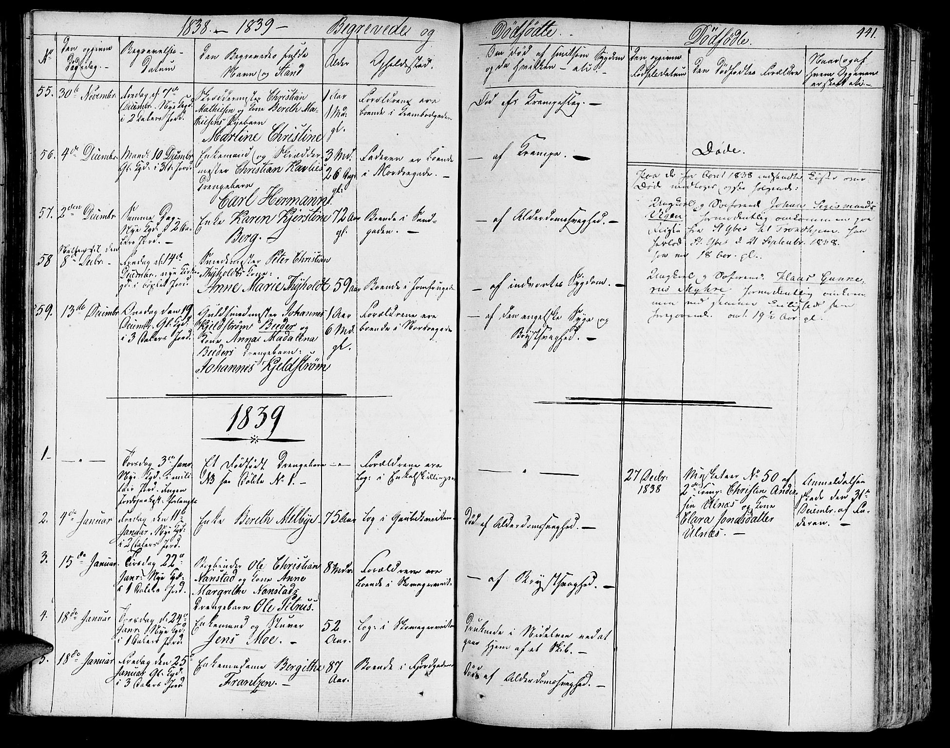 Ministerialprotokoller, klokkerbøker og fødselsregistre - Sør-Trøndelag, SAT/A-1456/602/L0109: Parish register (official) no. 602A07, 1821-1840, p. 441