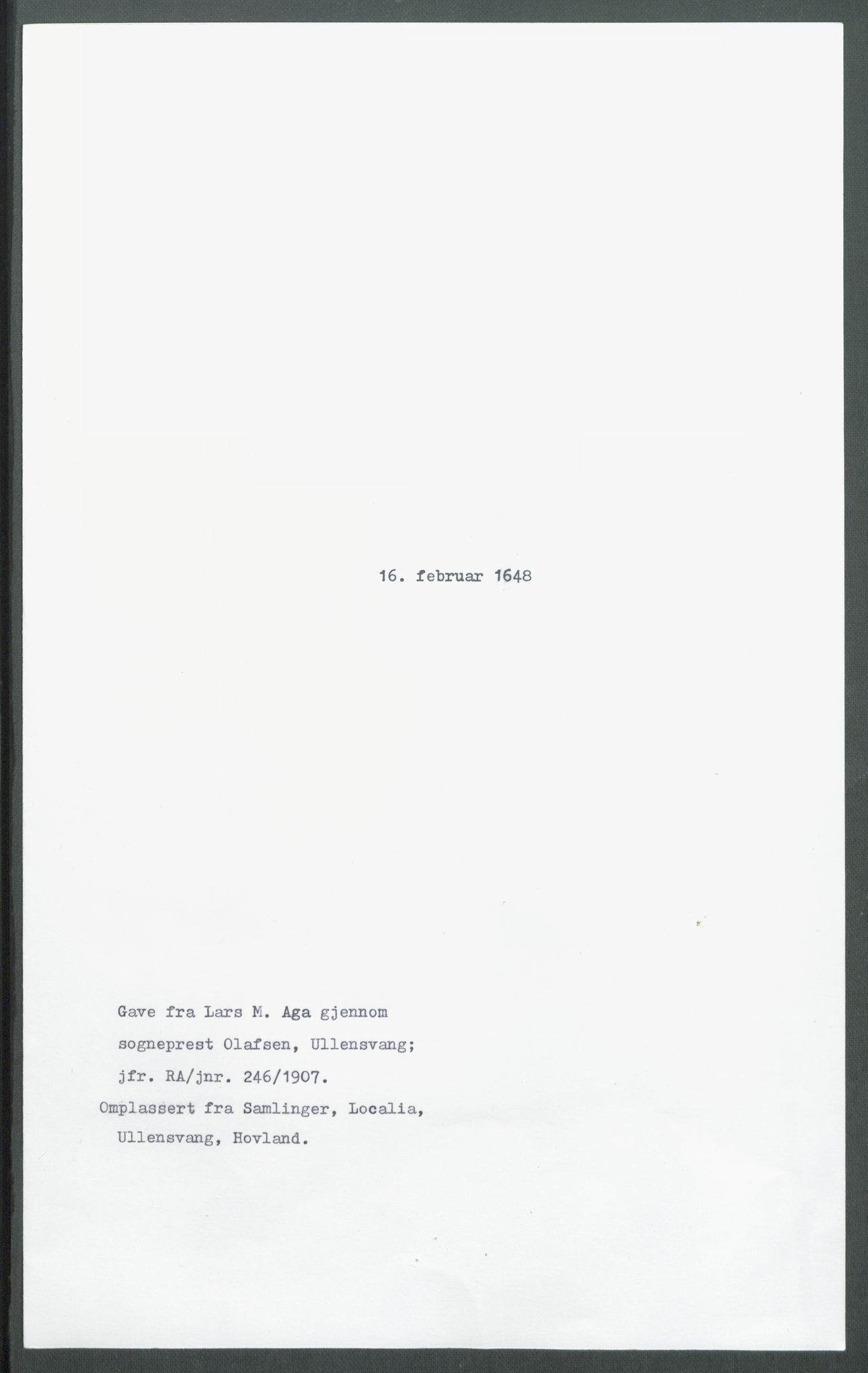 Riksarkivets diplomsamling, AV/RA-EA-5965/F02/L0161: Dokumenter, 1648, p. 23
