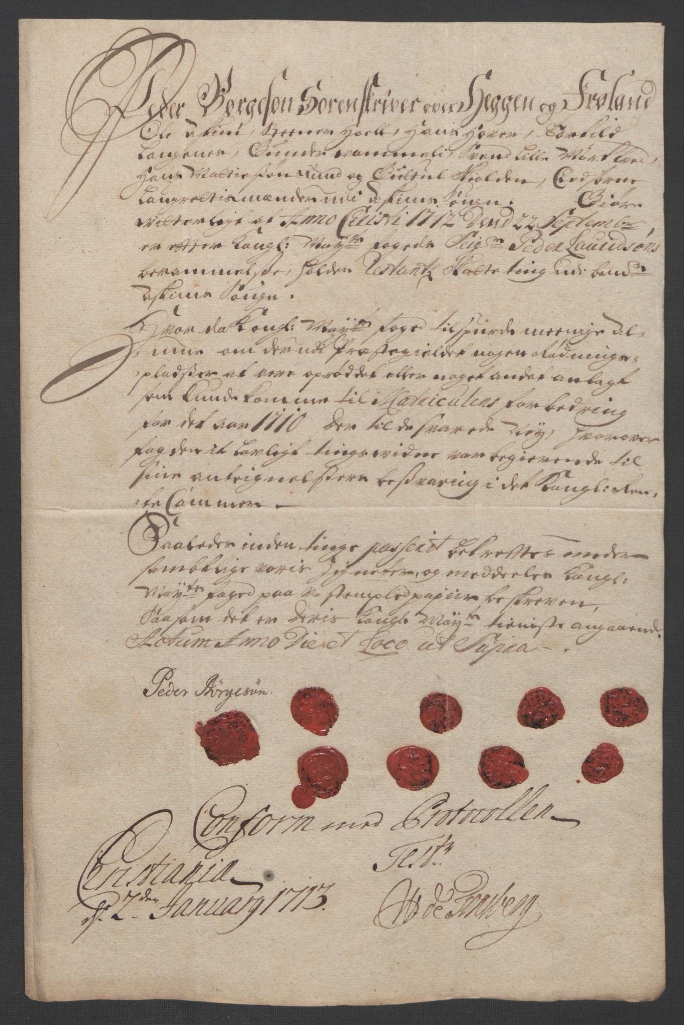 Rentekammeret inntil 1814, Reviderte regnskaper, Fogderegnskap, AV/RA-EA-4092/R07/L0302: Fogderegnskap Rakkestad, Heggen og Frøland, 1710, p. 381