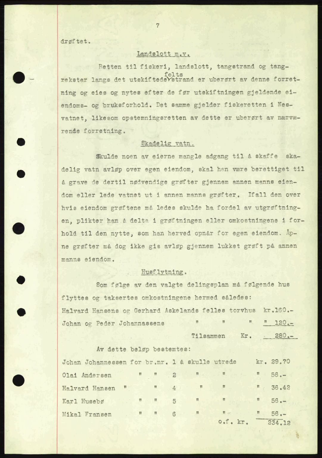 Nordhordland sorenskrivar, AV/SAB-A-2901/1/G/Gb/Gbf/L0010: Mortgage book no. A10, 1939-1940, Diary no: : 258/1940