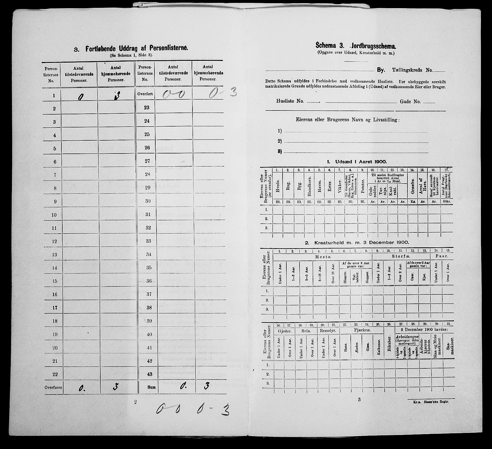 SAK, 1900 census for Farsund, 1900, p. 163