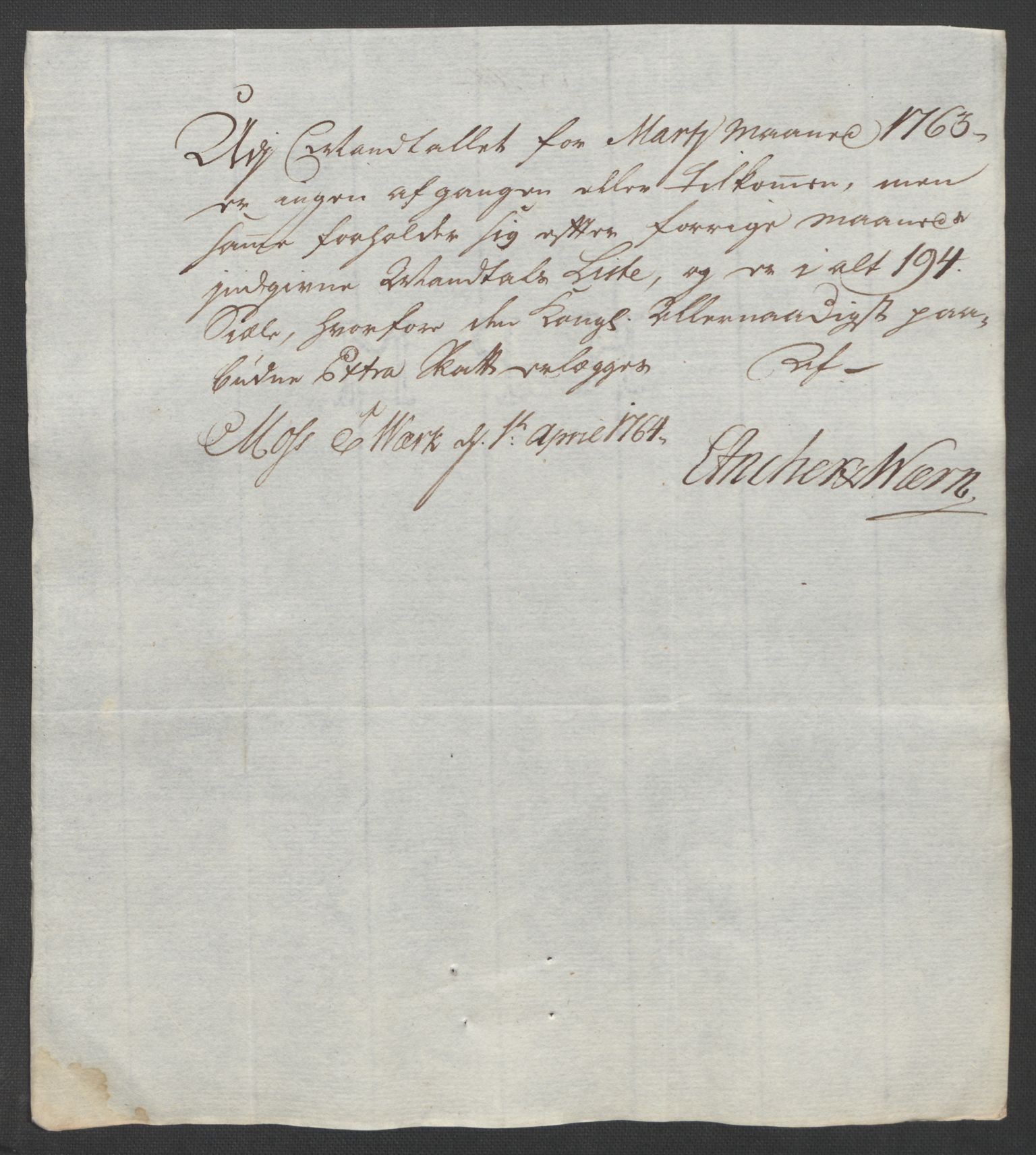 Rentekammeret inntil 1814, Reviderte regnskaper, Fogderegnskap, AV/RA-EA-4092/R04/L0261: Ekstraskatten Moss, Onsøy, Tune, Veme og Åbygge, 1763, p. 293