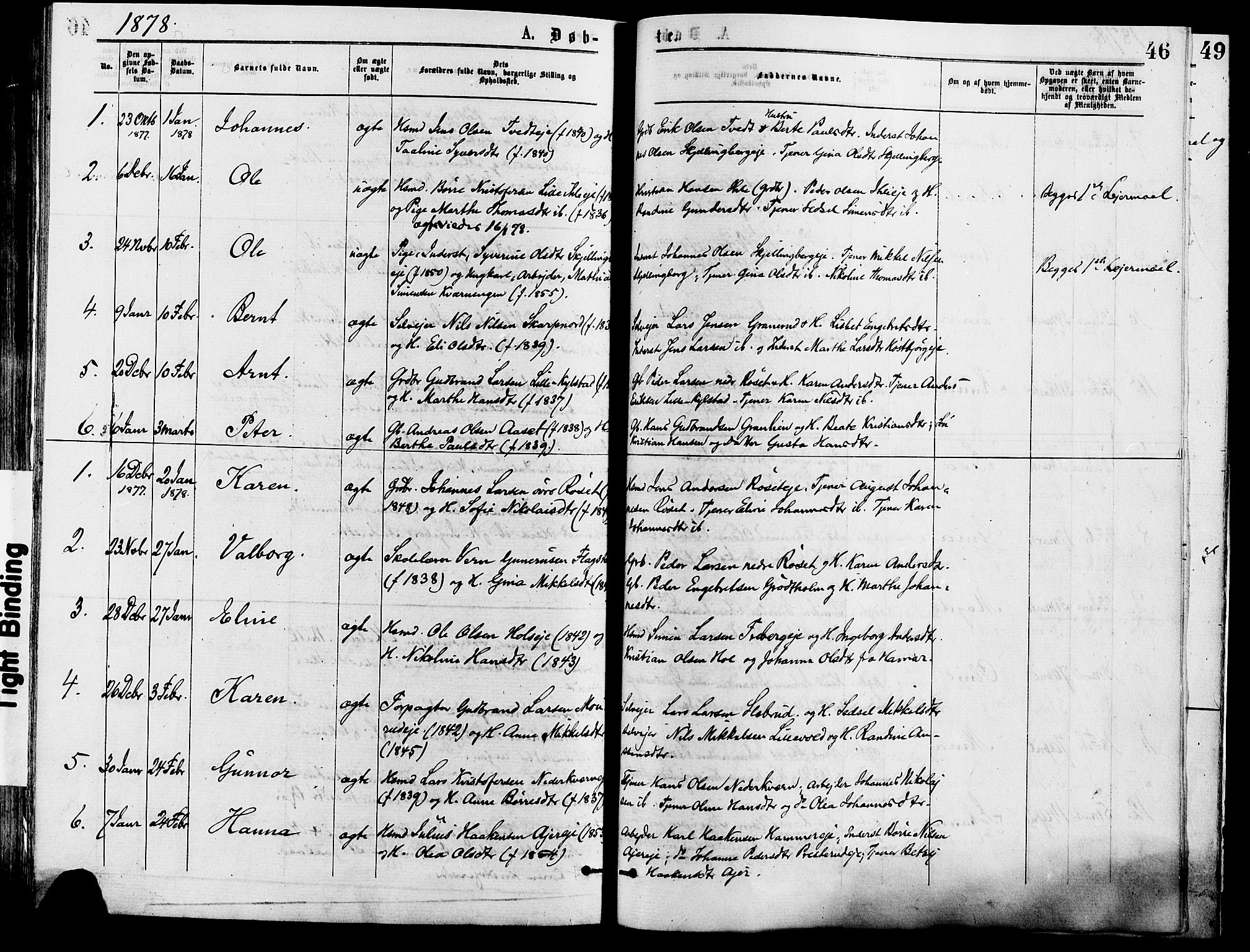 Vang prestekontor, Hedmark, SAH/PREST-008/H/Ha/Haa/L0013: Parish register (official) no. 13, 1855-1879, p. 46