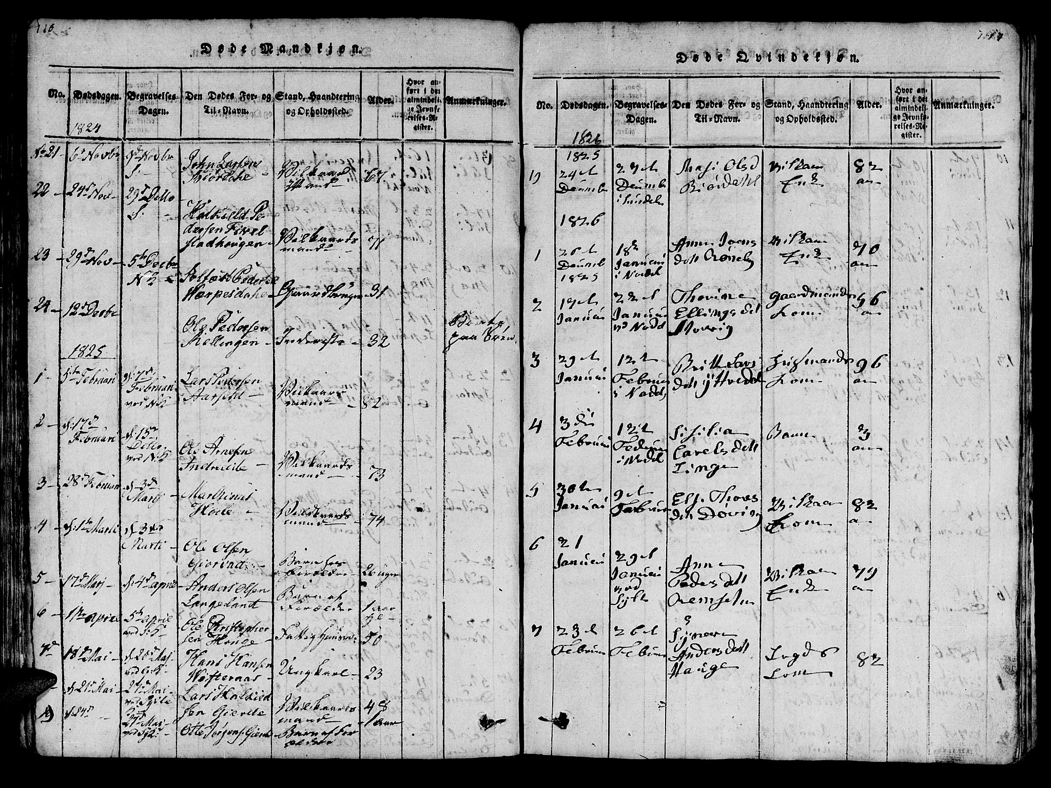 Ministerialprotokoller, klokkerbøker og fødselsregistre - Møre og Romsdal, SAT/A-1454/519/L0246: Parish register (official) no. 519A05, 1817-1834, p. 216-217