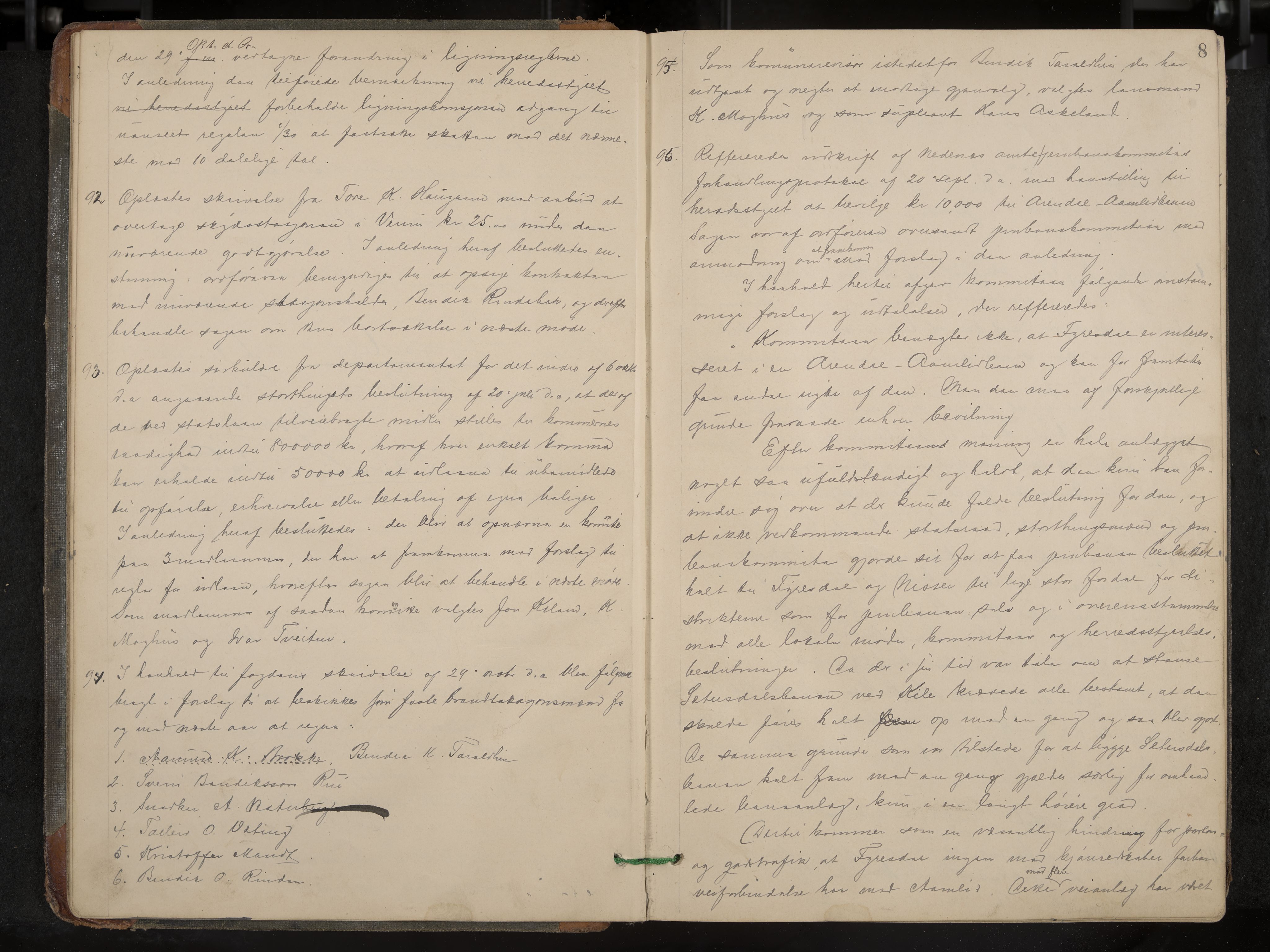 Fyresdal formannskap og sentraladministrasjon, IKAK/0831021-1/Aa/L0003: Møtebok, 1894-1903, p. 8