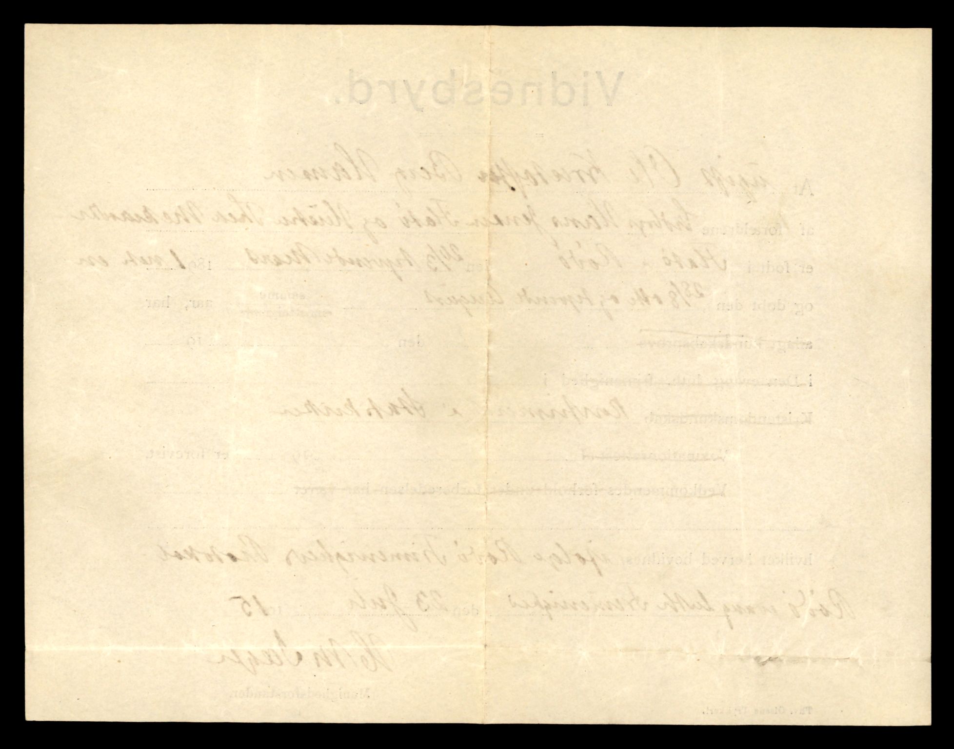 Bodø byfogd, AV/SAT-A-4588/1/6/6E/L0001: Vigsler, 1909-1916, p. 92