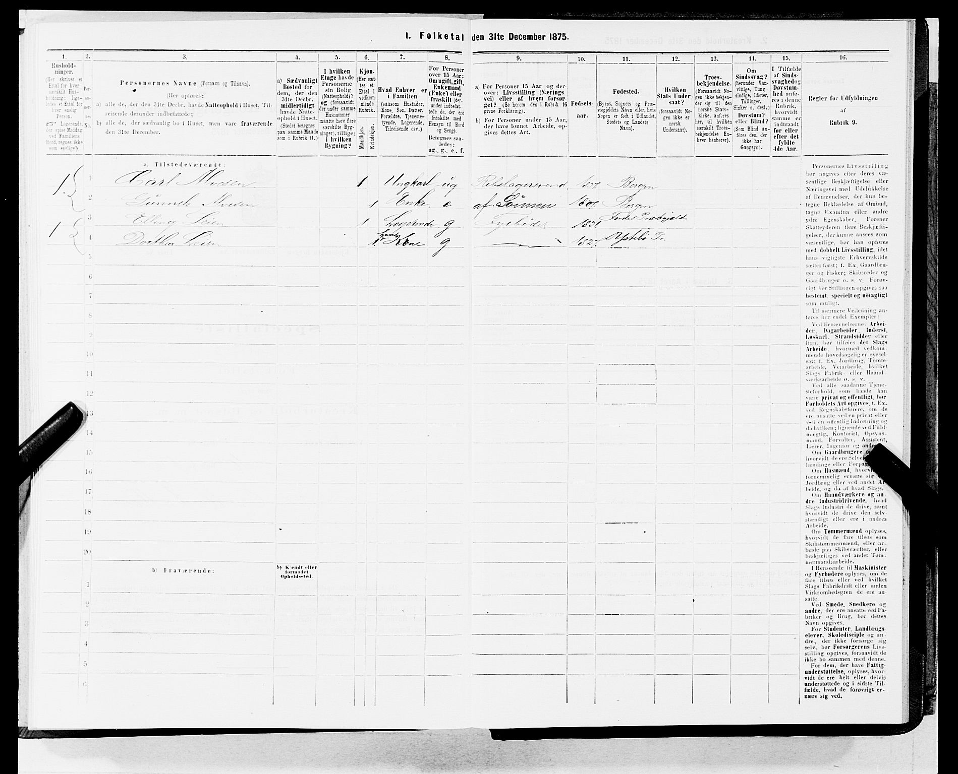 SAB, 1875 census for 1301 Bergen, 1875, p. 2217