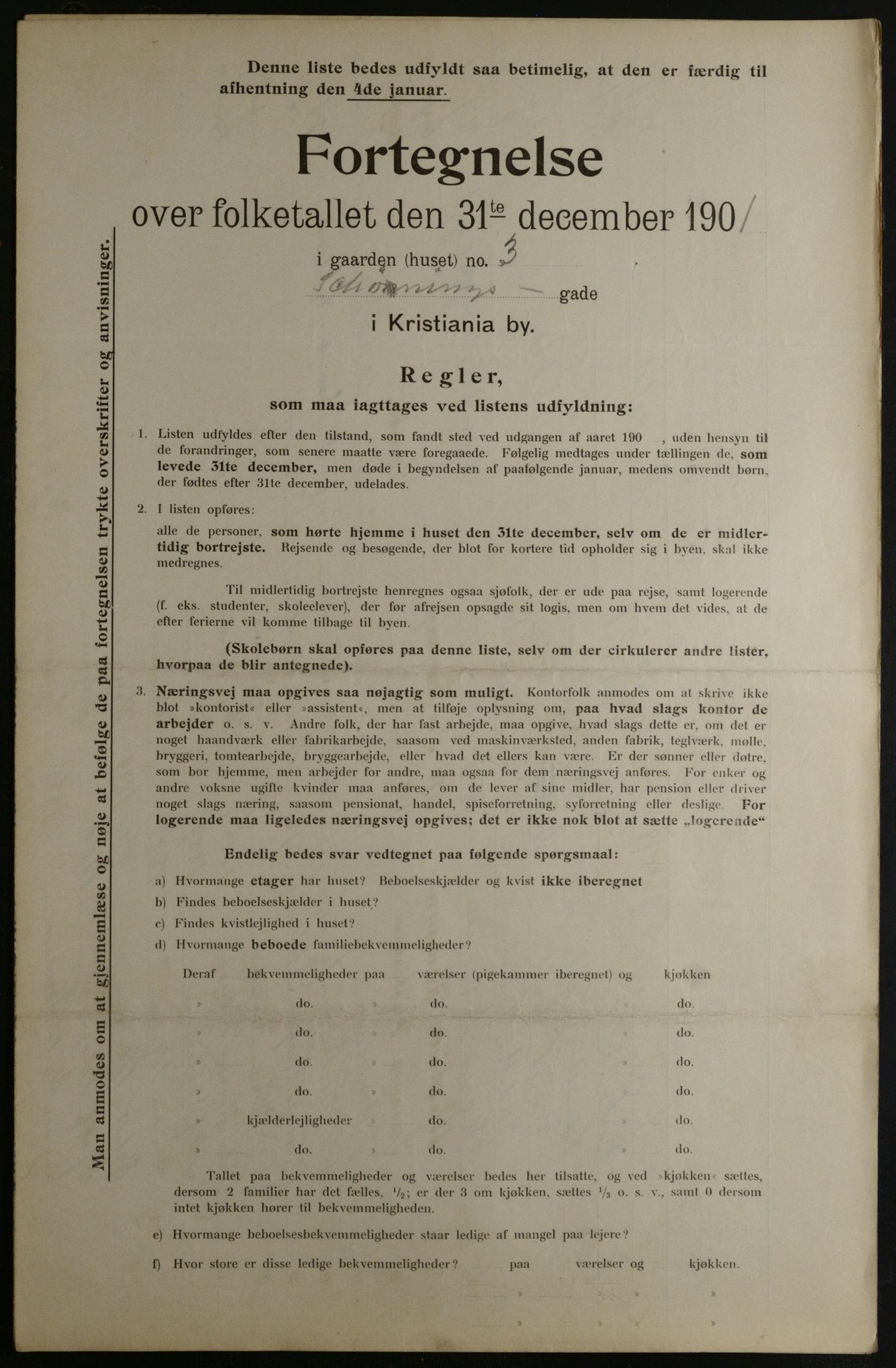 OBA, Municipal Census 1901 for Kristiania, 1901, p. 14397