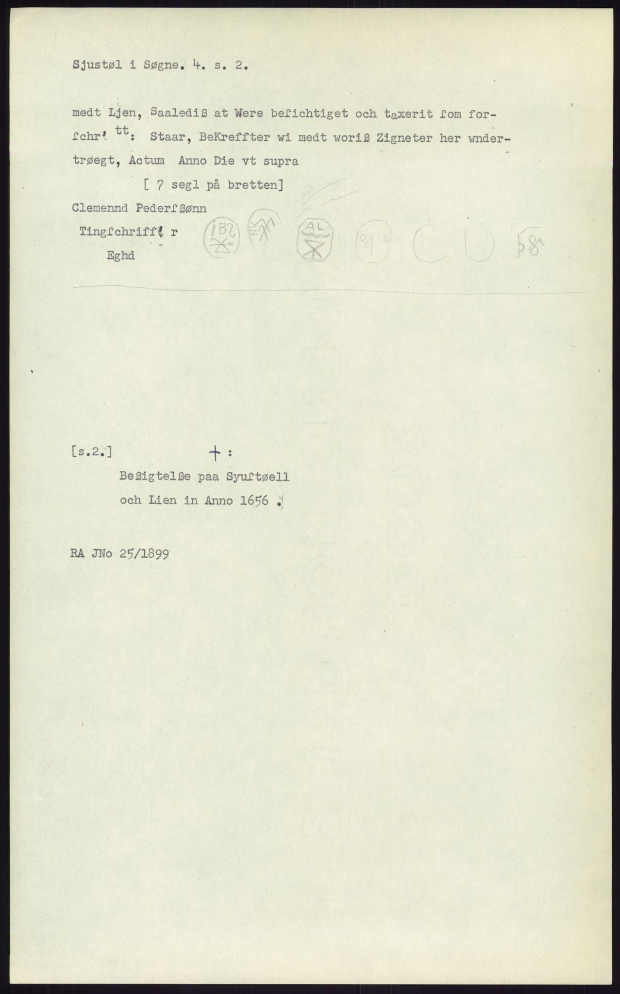 Samlinger til kildeutgivelse, Diplomavskriftsamlingen, AV/RA-EA-4053/H/Ha, p. 2777