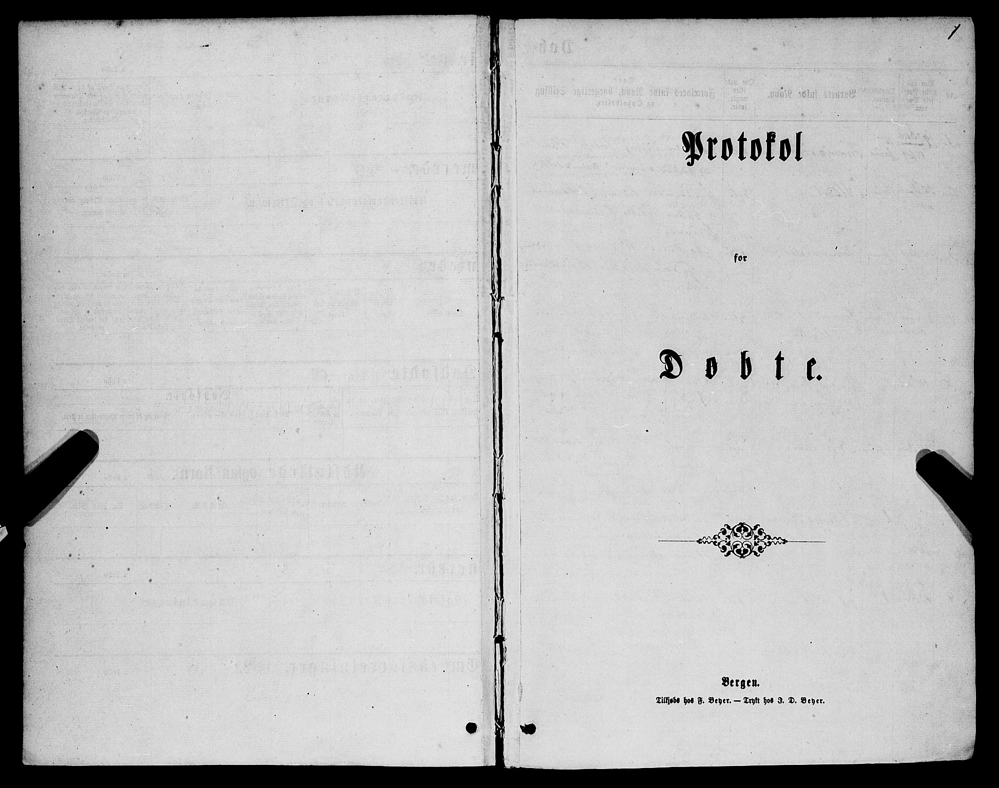 St. Jørgens hospital og Årstad sokneprestembete, SAB/A-99934: Parish register (official) no. A 6, 1870-1878, p. 1