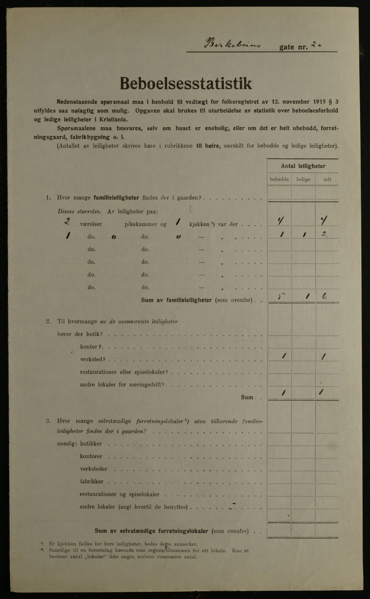 OBA, Municipal Census 1923 for Kristiania, 1923, p. 6042