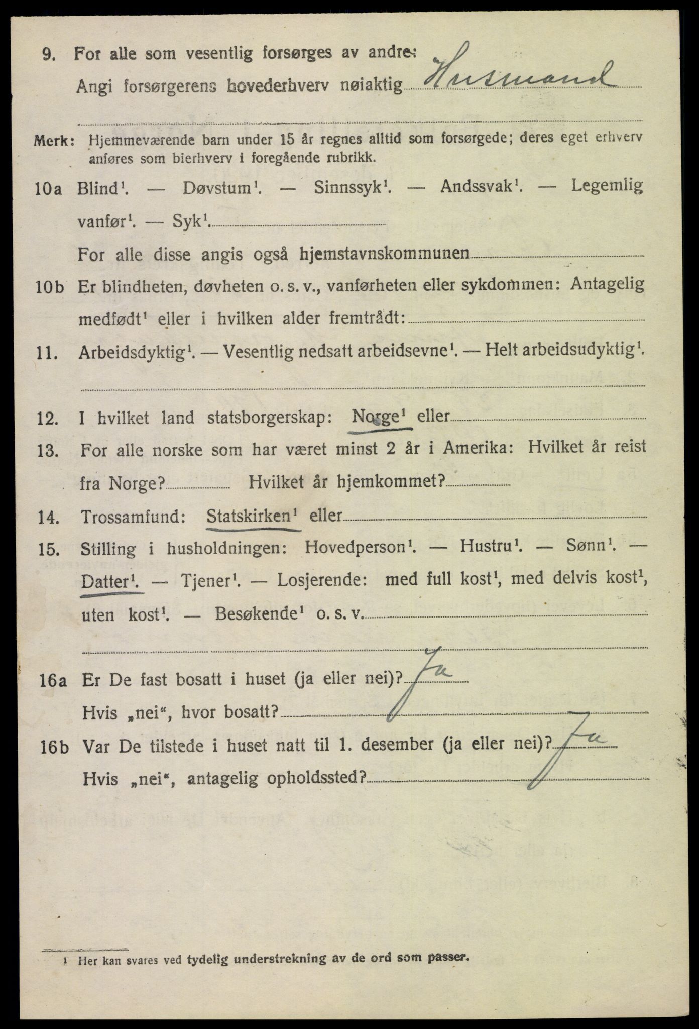 SAH, 1920 census for Øyer, 1920, p. 3280