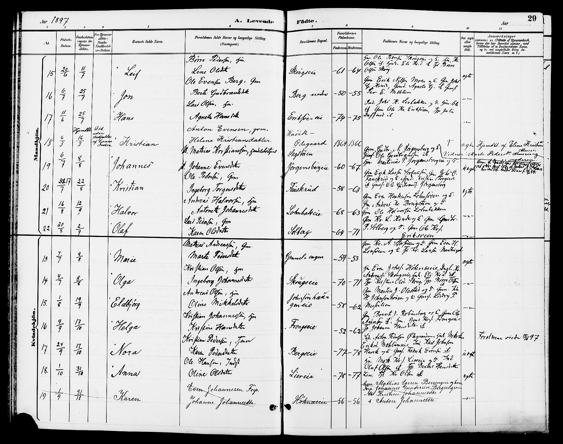 Ringsaker prestekontor, SAH/PREST-014/L/La/L0013: Parish register (copy) no. 13, 1891-1904, p. 29