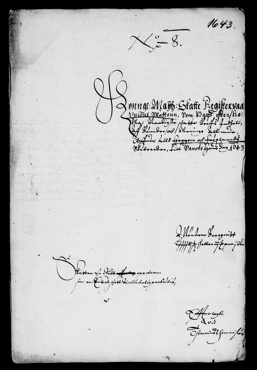 Rentekammeret inntil 1814, Reviderte regnskaper, Lensregnskaper, RA/EA-5023/R/Rb/Rba/L0172: Akershus len, 1643