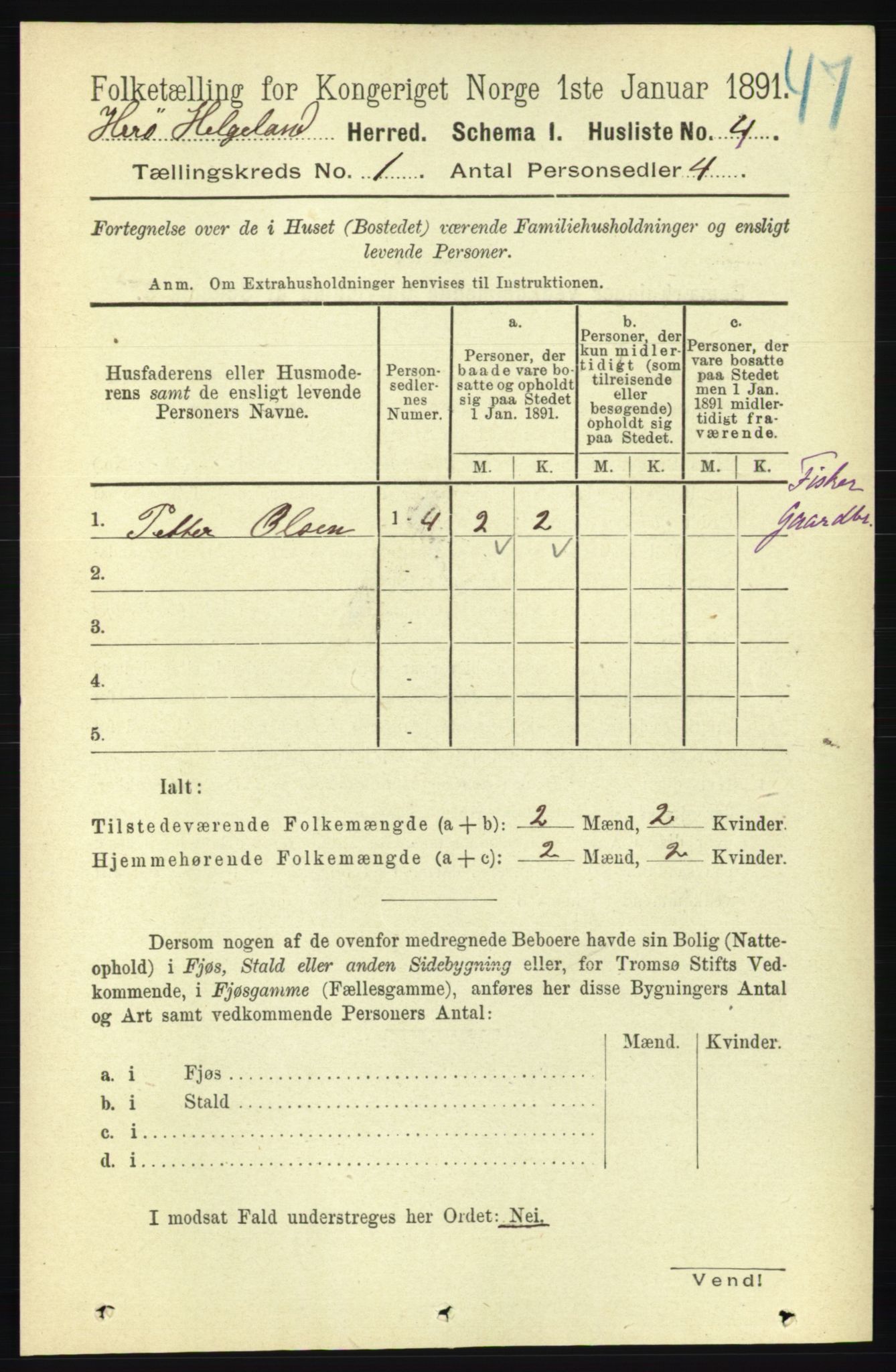 RA, 1891 census for 1818 Herøy, 1891, p. 34