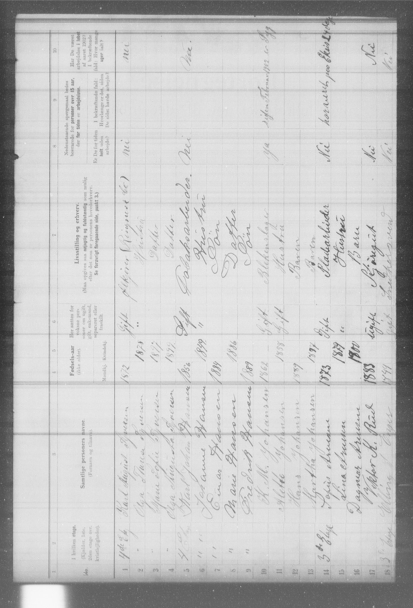 OBA, Municipal Census 1902 for Kristiania, 1902, p. 7277