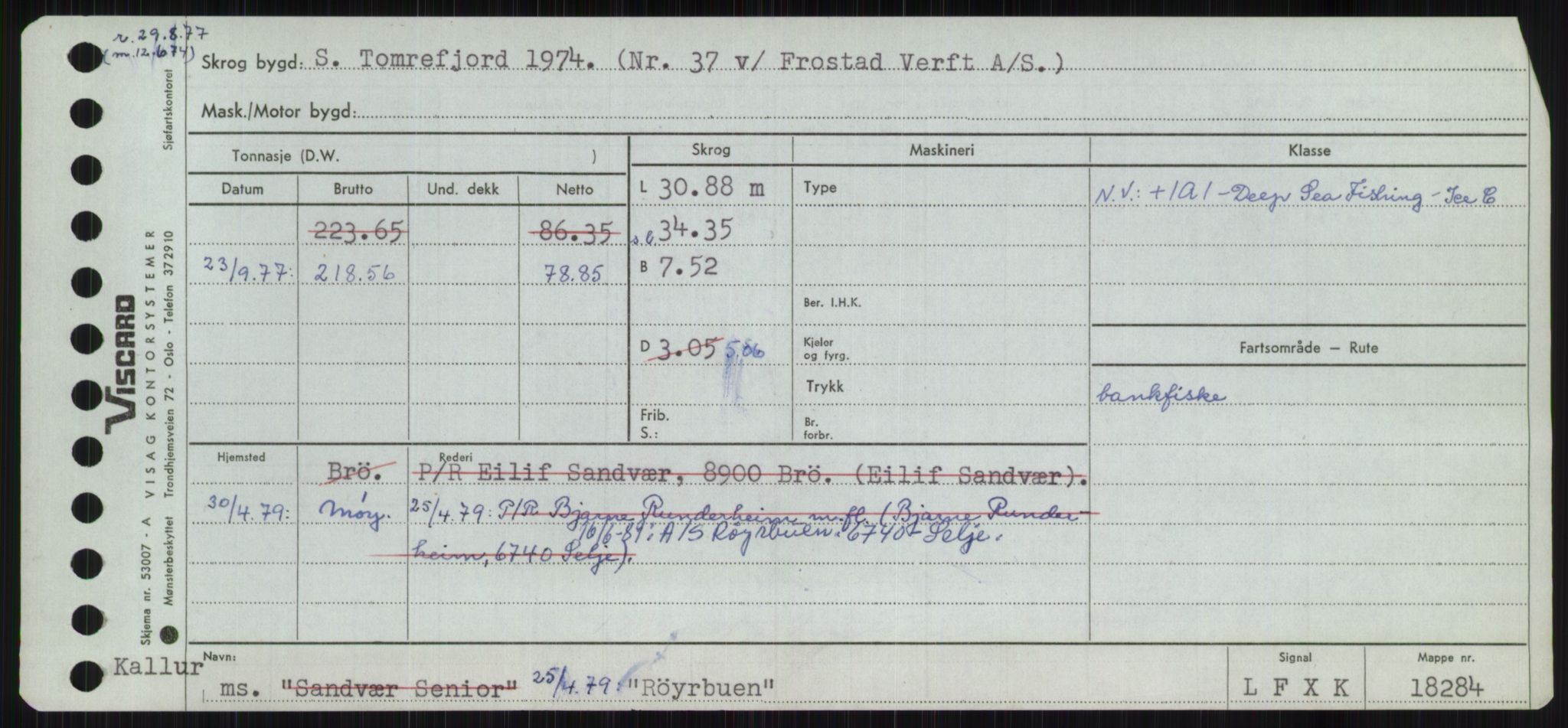 Sjøfartsdirektoratet med forløpere, Skipsmålingen, AV/RA-S-1627/H/Ha/L0004/0002: Fartøy, Mas-R / Fartøy, Odin-R, p. 1015