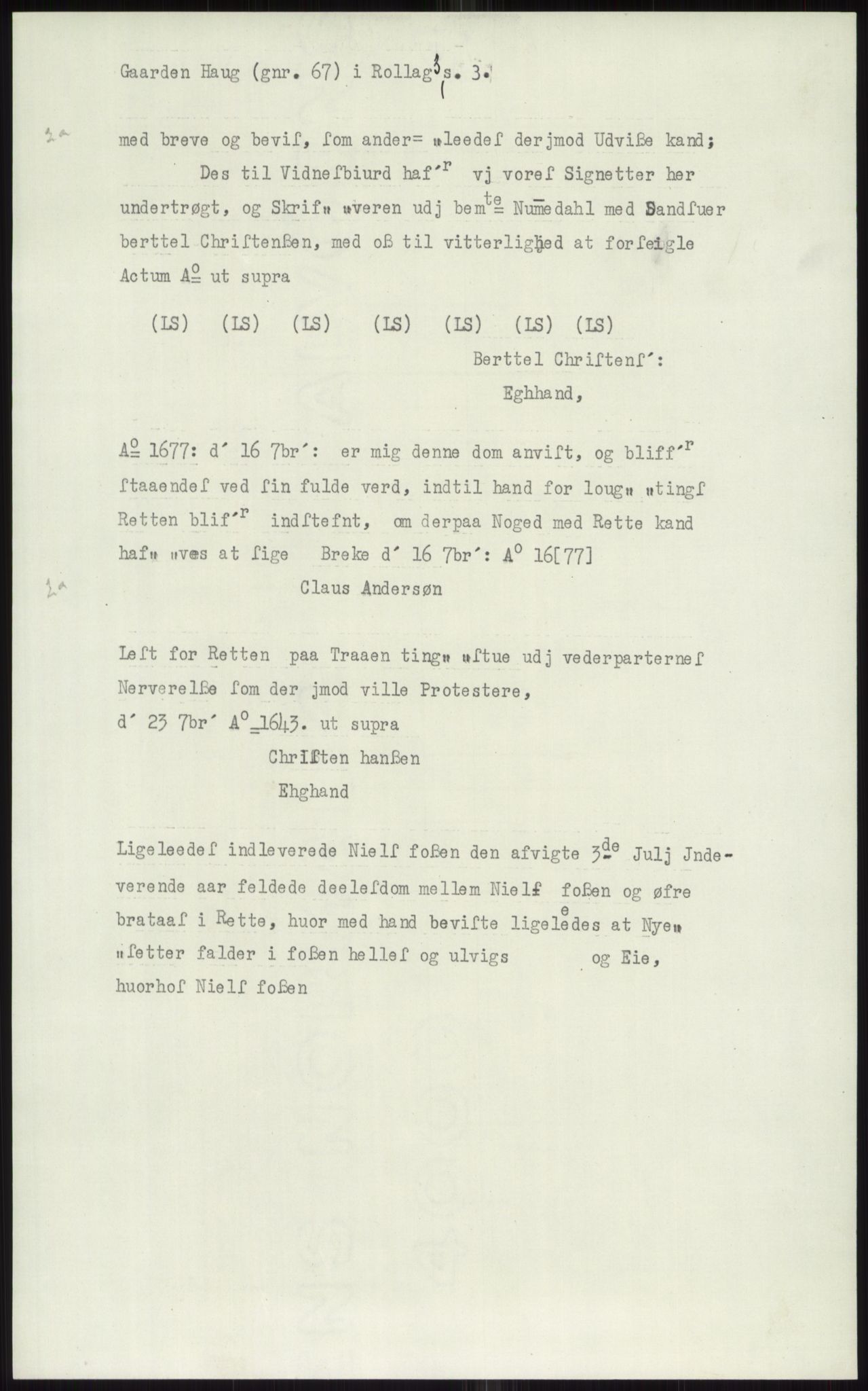 Samlinger til kildeutgivelse, Diplomavskriftsamlingen, AV/RA-EA-4053/H/Ha, p. 1885