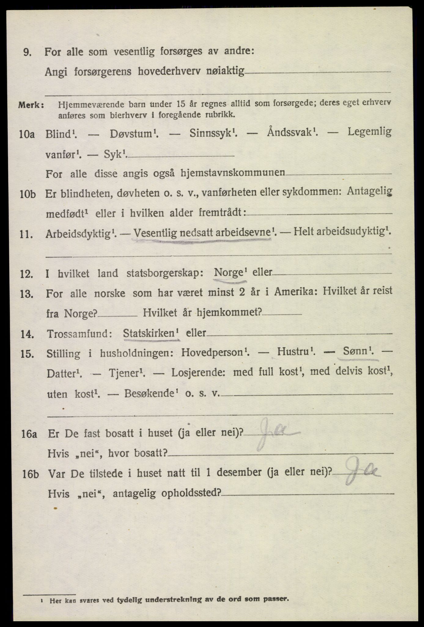 SAH, 1920 census for Stange, 1920, p. 17828