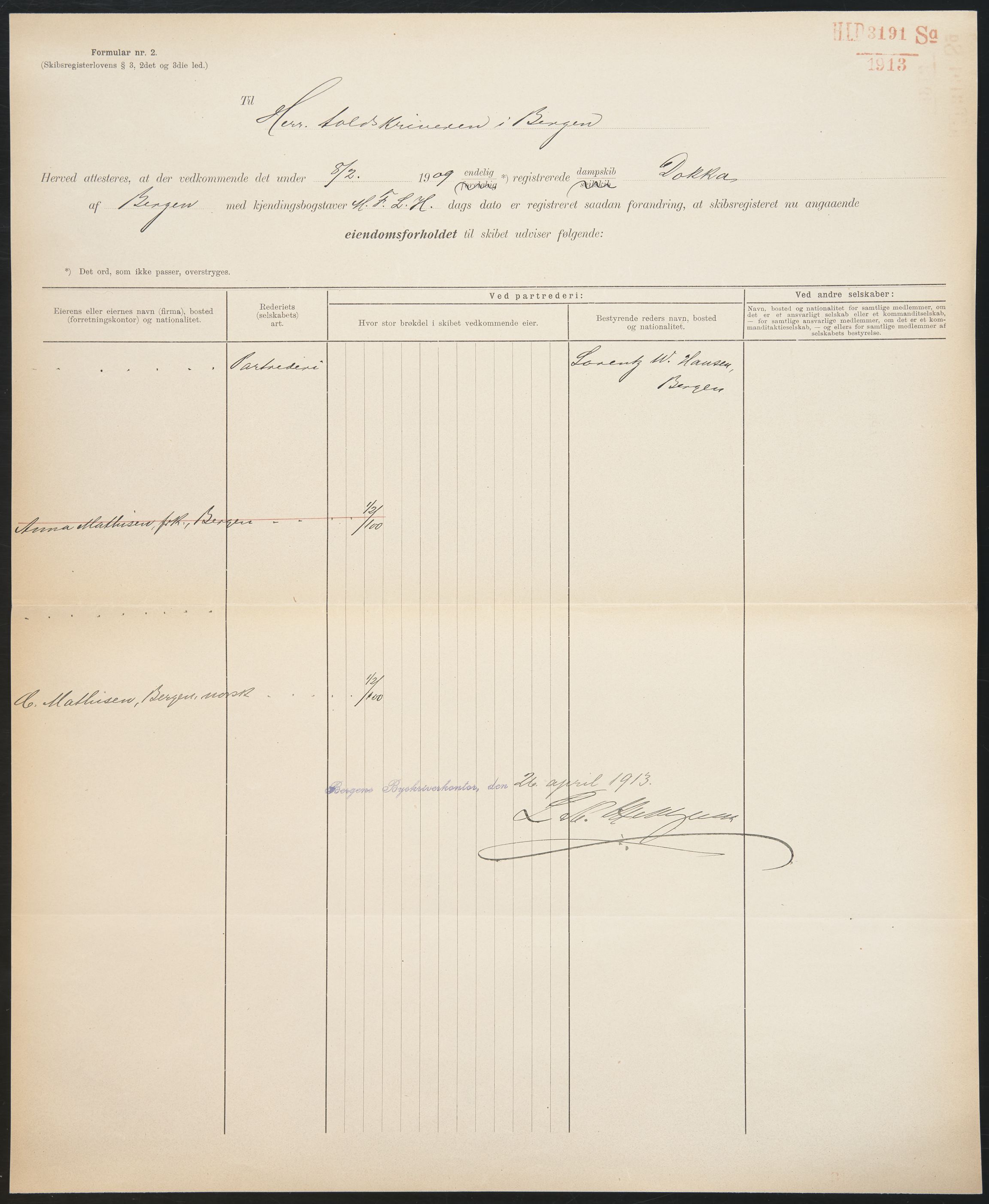 Sjøfartsdirektoratet med forløpere, skipsmapper slettede skip, AV/RA-S-4998/F/Fa/L0245: --, 1876-1919, p. 206