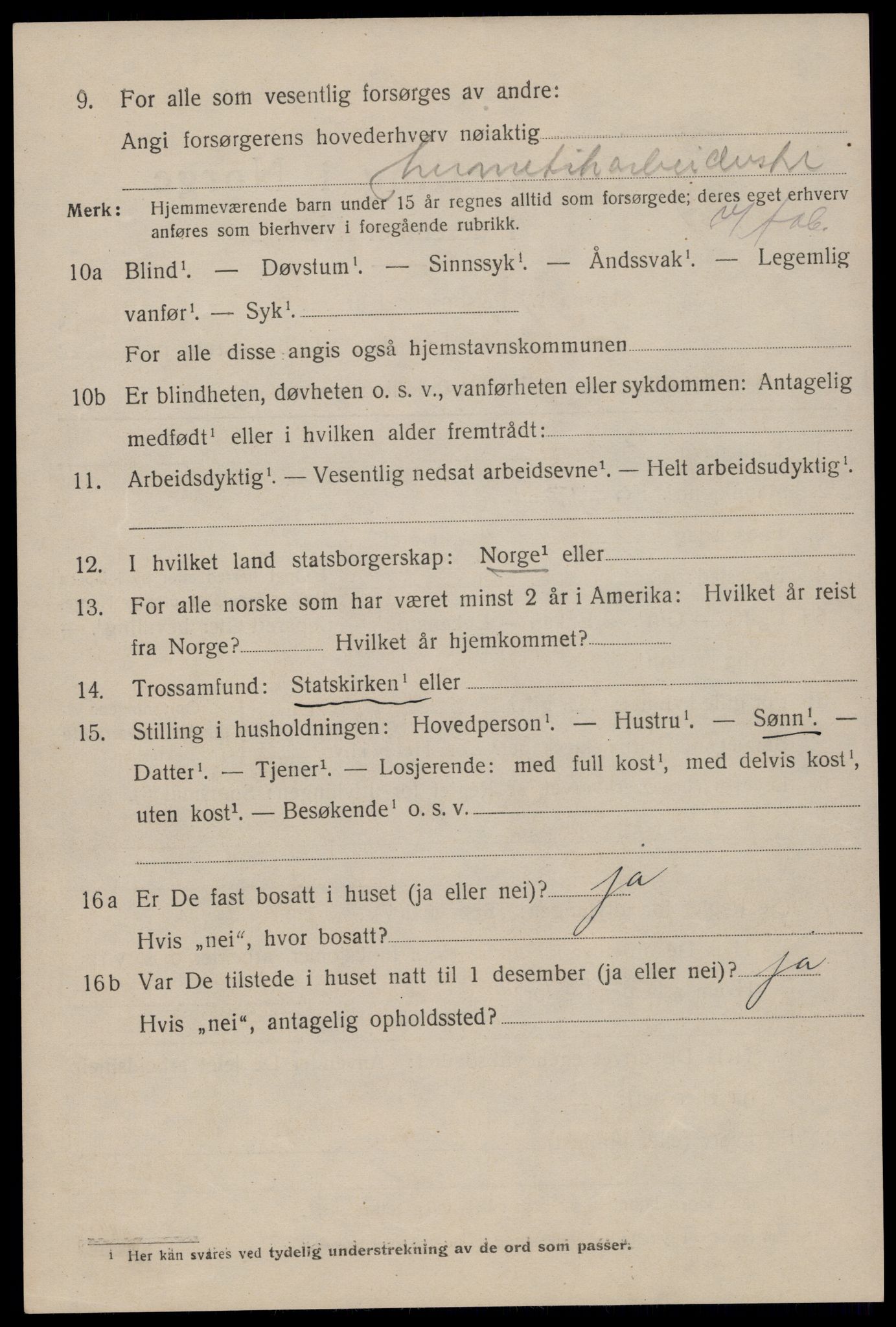 SAST, 1920 census for Stavanger, 1920, p. 35889