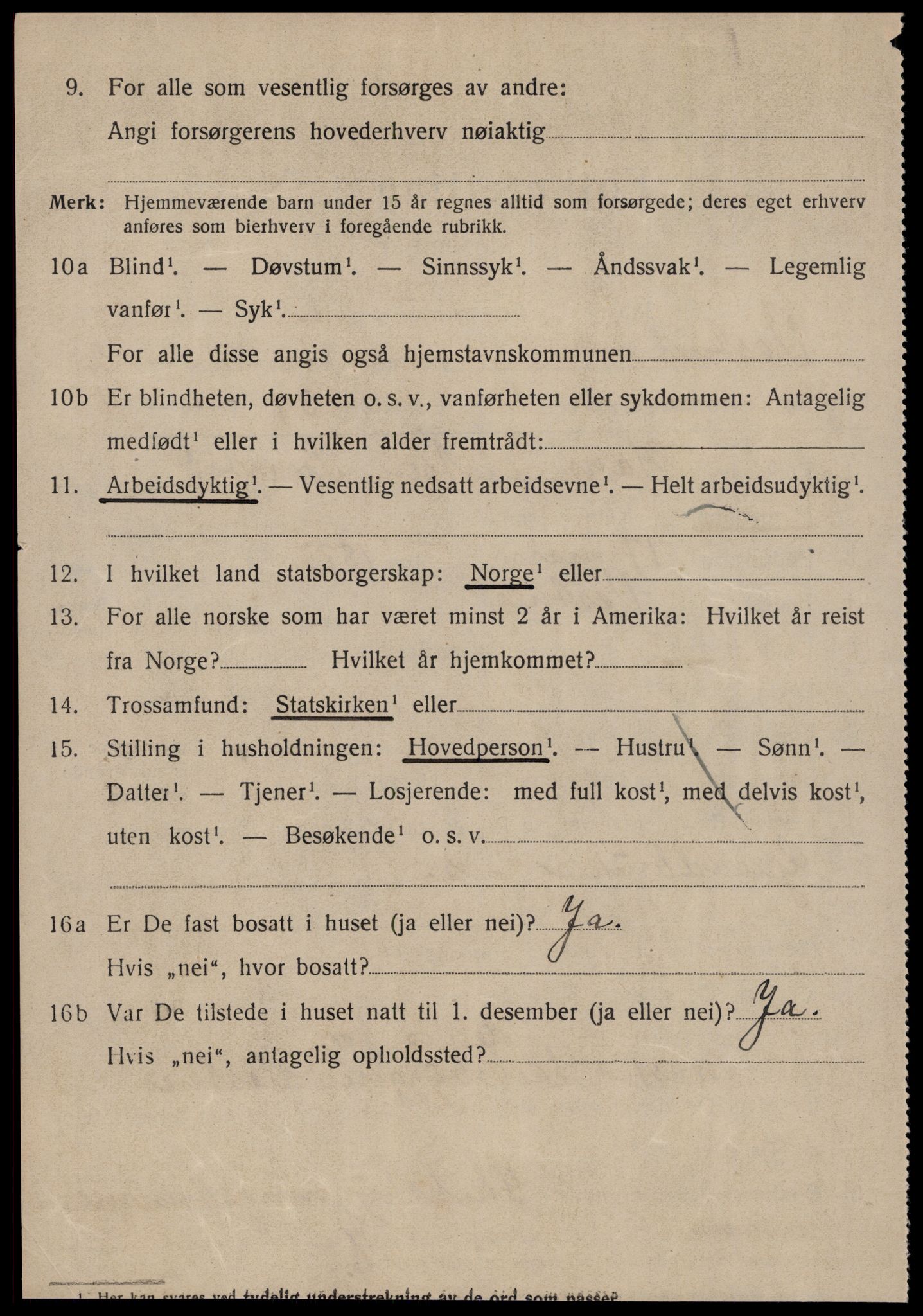 SAT, 1920 census for Vestnes, 1920, p. 1938