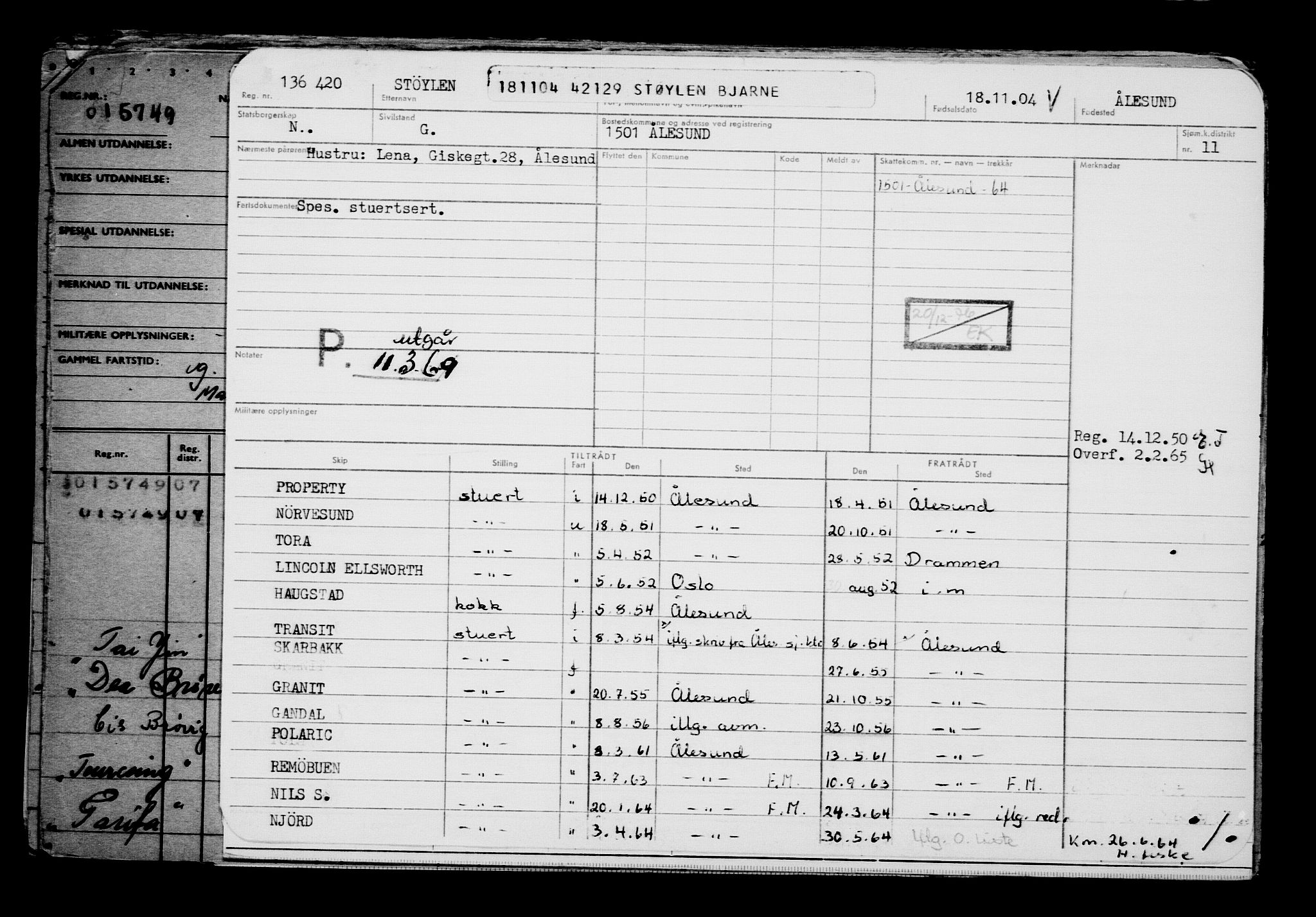 Direktoratet for sjømenn, AV/RA-S-3545/G/Gb/L0056: Hovedkort, 1904, p. 465