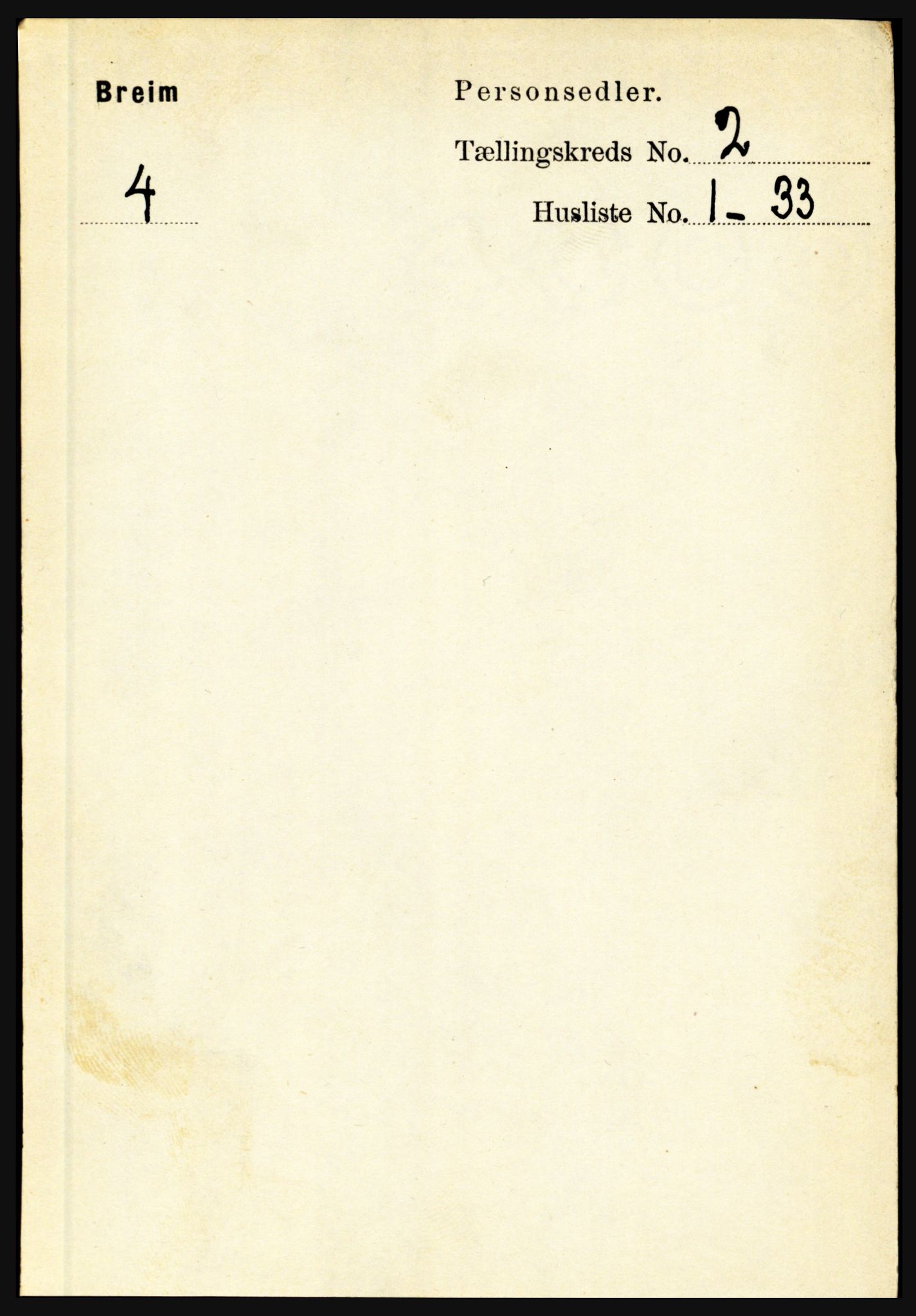 RA, 1891 census for 1446 Breim, 1891, p. 370