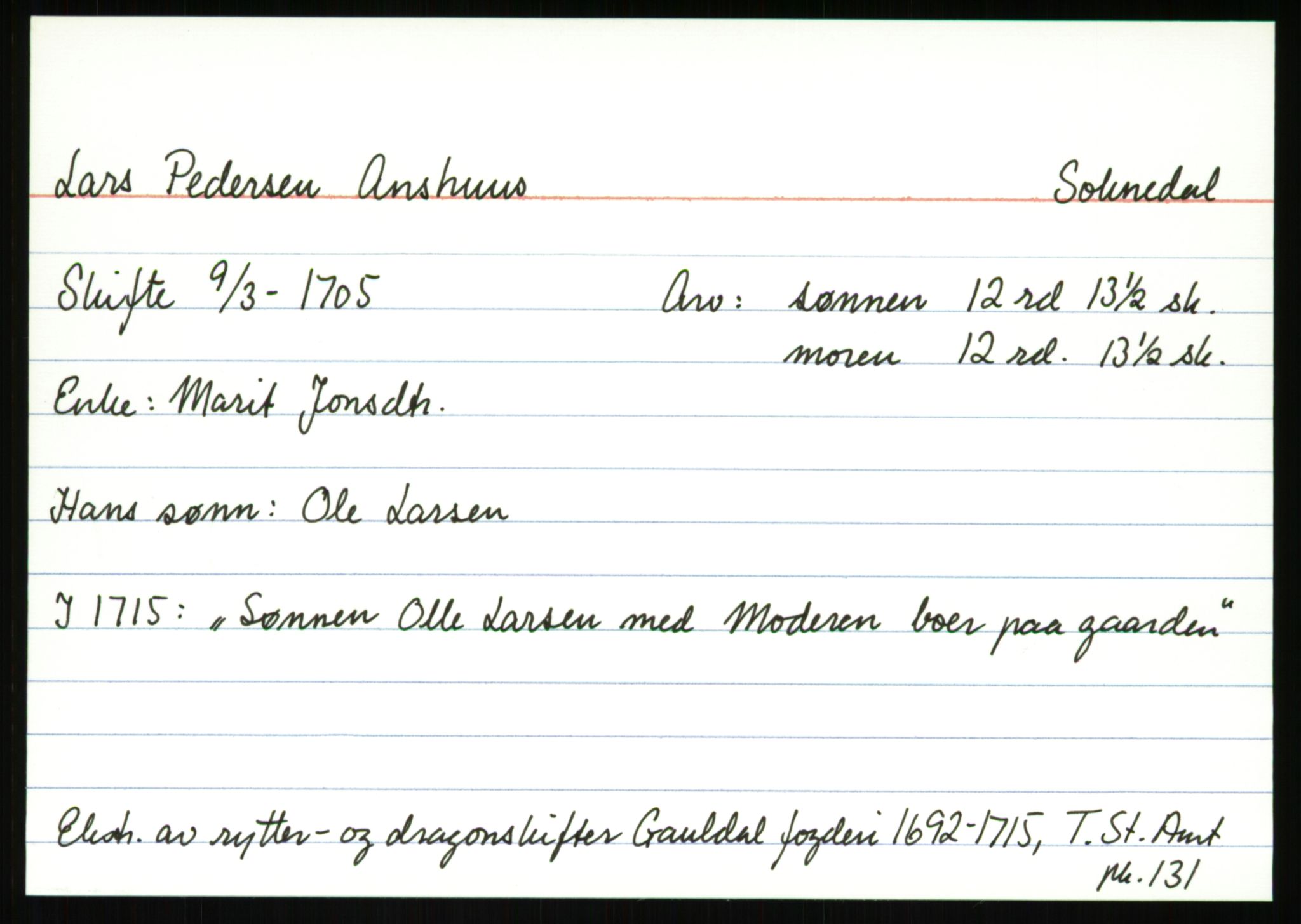 Trondheim stiftamt*, SAT/-, 1690-1715, p. 283