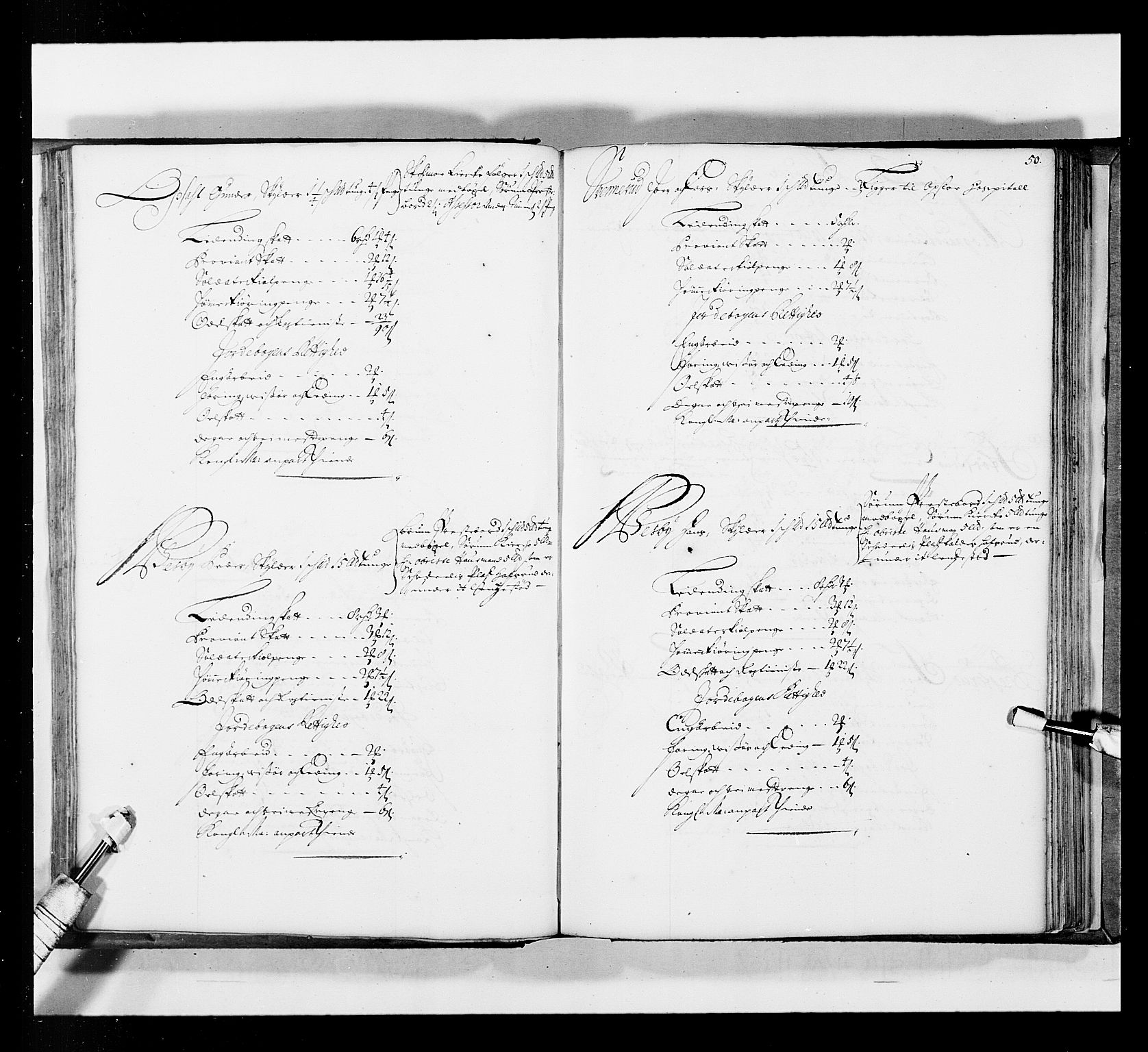 Stattholderembetet 1572-1771, AV/RA-EA-2870/Ek/L0035/0001: Jordebøker 1662-1720: / Matrikkel for Nedre Romerike, 1695, p. 49b-50a