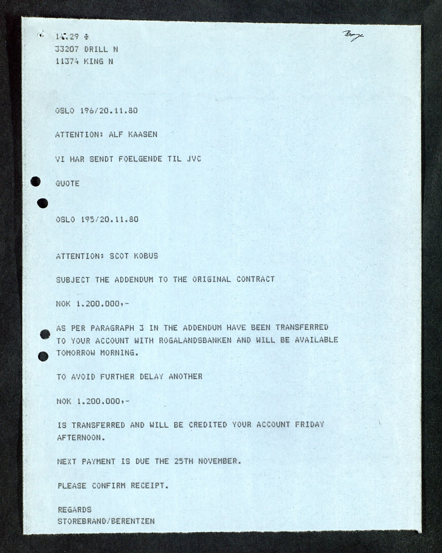 Pa 1503 - Stavanger Drilling AS, AV/SAST-A-101906/Da/L0012: Alexander L. Kielland - Saks- og korrespondansearkiv, 1980, p. 545