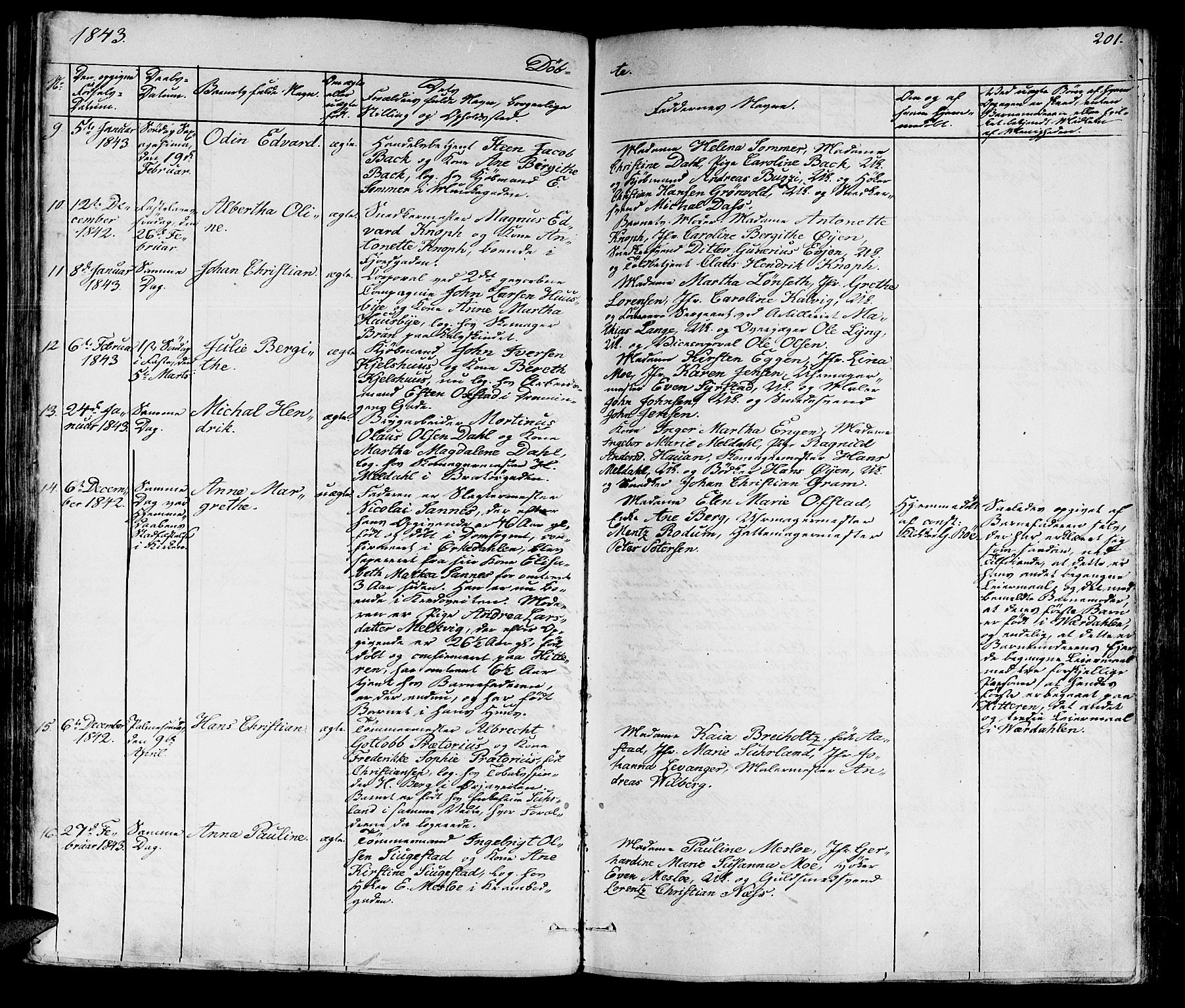 Ministerialprotokoller, klokkerbøker og fødselsregistre - Sør-Trøndelag, AV/SAT-A-1456/602/L0136: Parish register (copy) no. 602C04, 1833-1845, p. 201