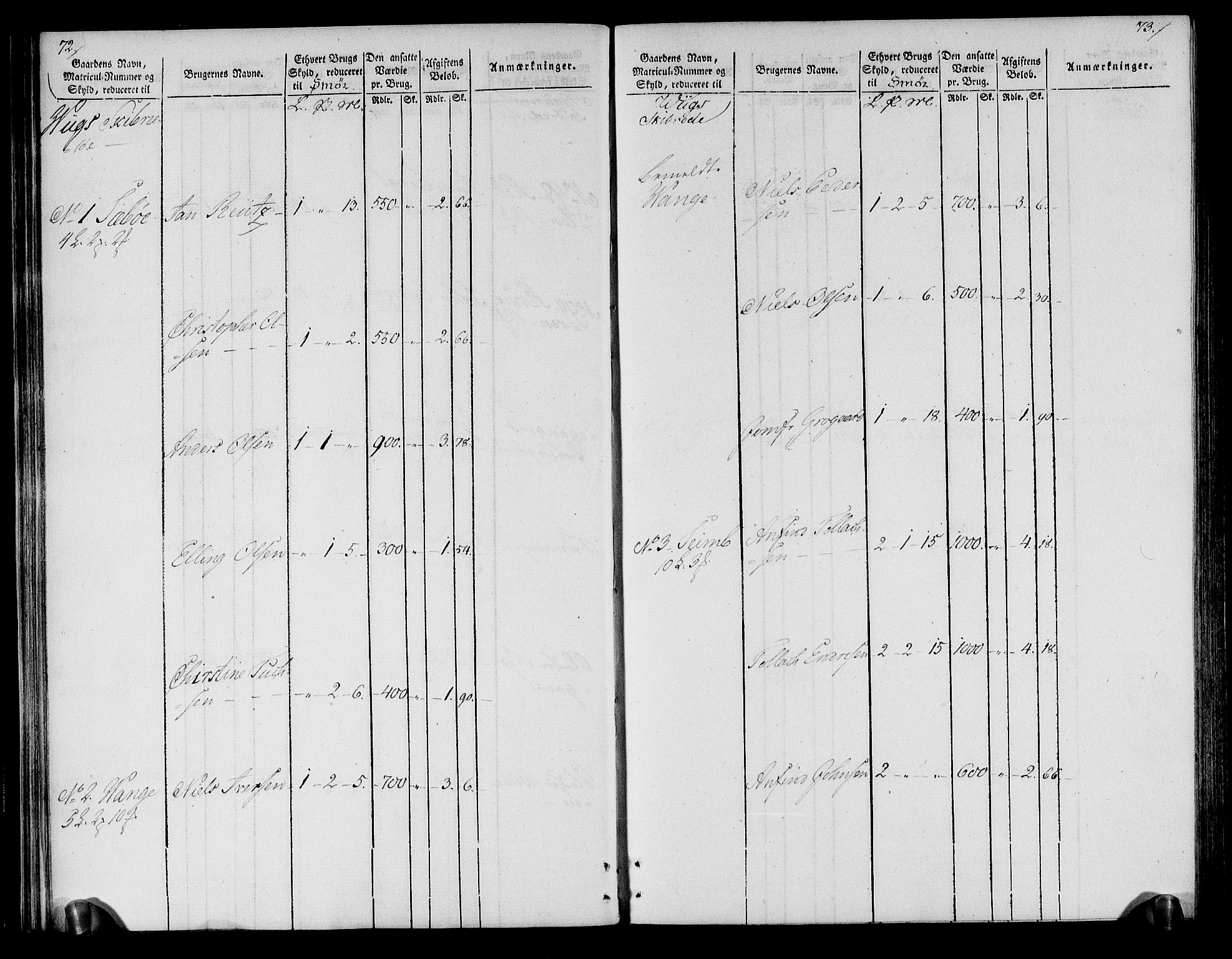 Rentekammeret inntil 1814, Realistisk ordnet avdeling, RA/EA-4070/N/Ne/Nea/L0118: Ytre og Indre Sogn fogderi. Oppebørselsregister, 1803-1804, p. 40